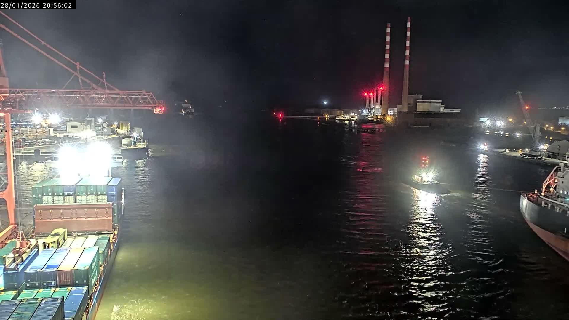 Dublin Bay & Port  Entrance Live Cam - Dublin, Eastern & Midland, Leinster, Ireland