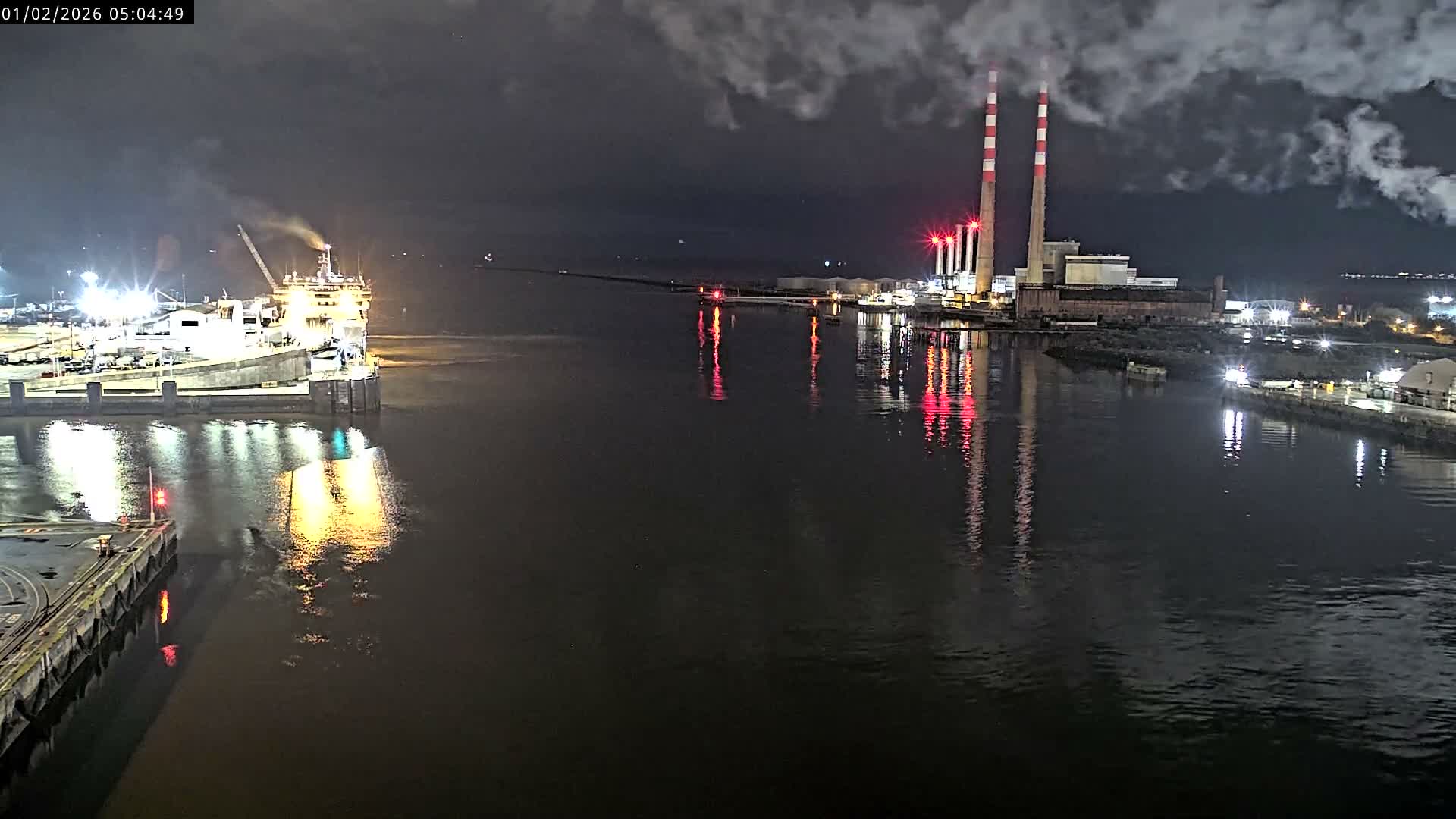 Dublin Bay & Port  Entrance Live Cam - Dublin, Eastern & Midland, Leinster, Ireland