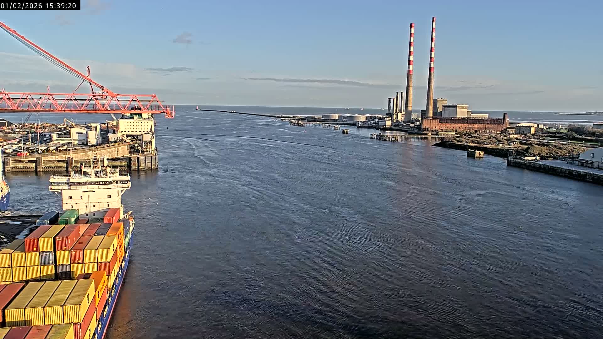 Dublin Bay & Port  Entrance Live Cam - Dublin, Eastern & Midland, Leinster, Ireland