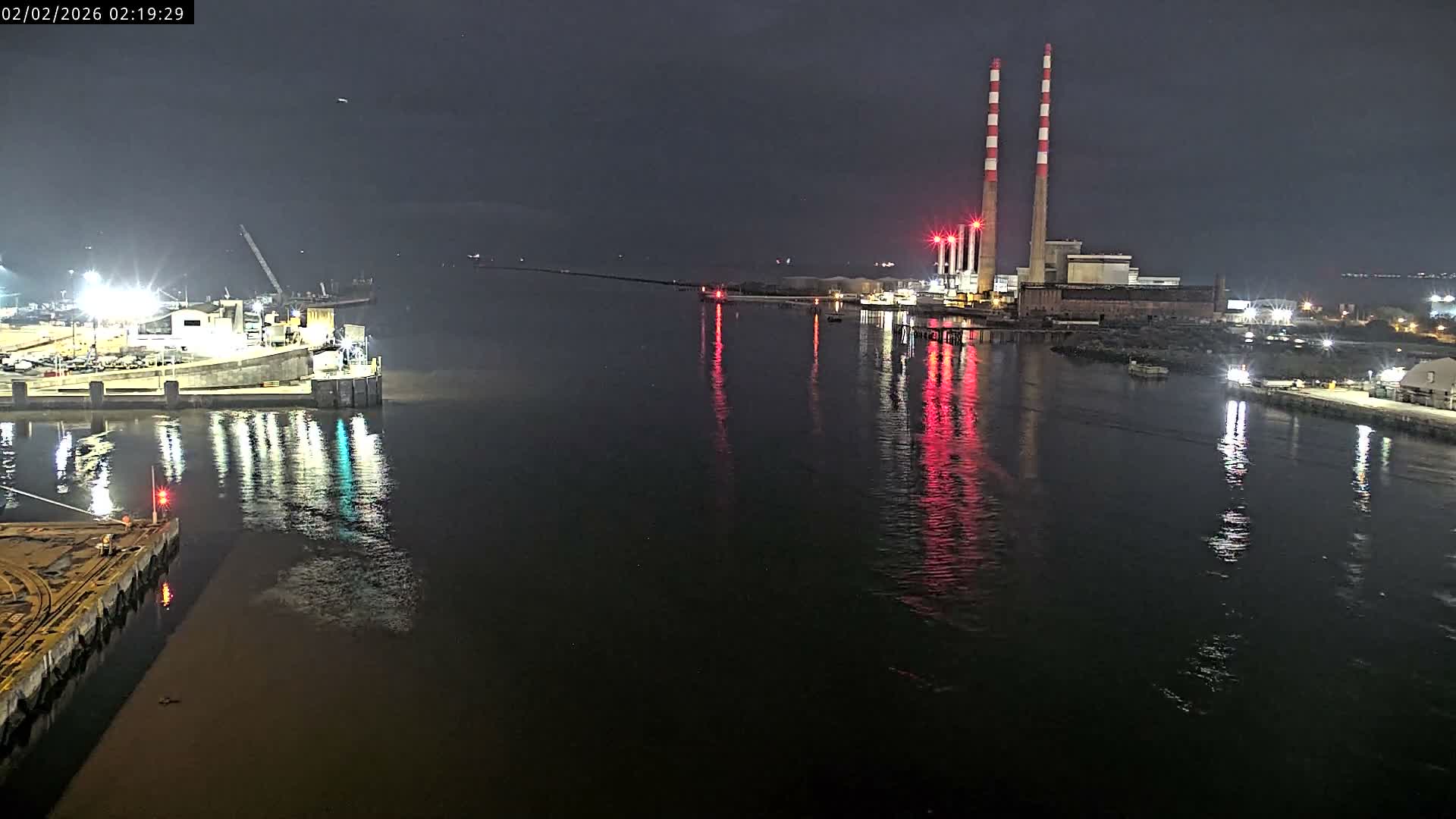 Dublin Bay & Port  Entrance Live Cam - Dublin, Eastern & Midland, Leinster, Ireland