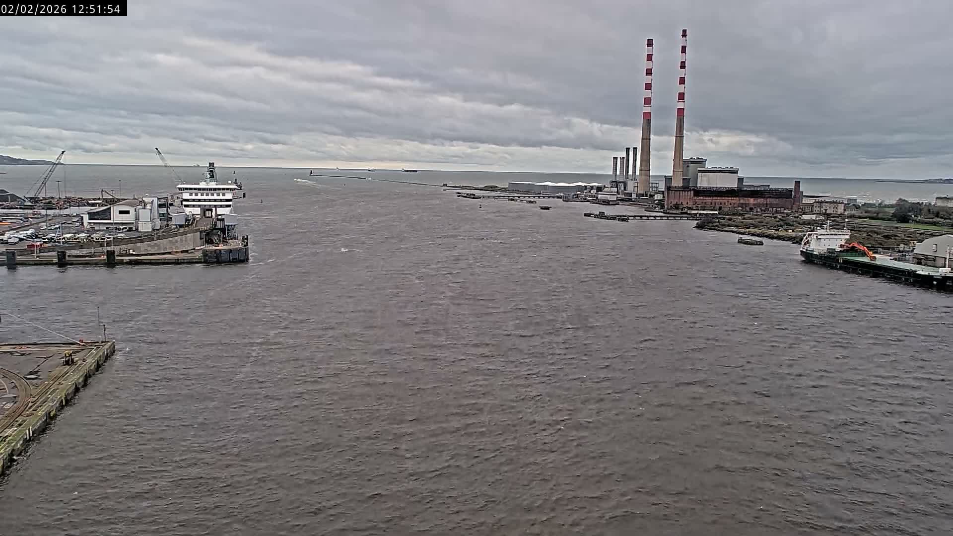 Dublin Bay & Port  Entrance Live Cam - Dublin, Eastern & Midland, Leinster, Ireland
