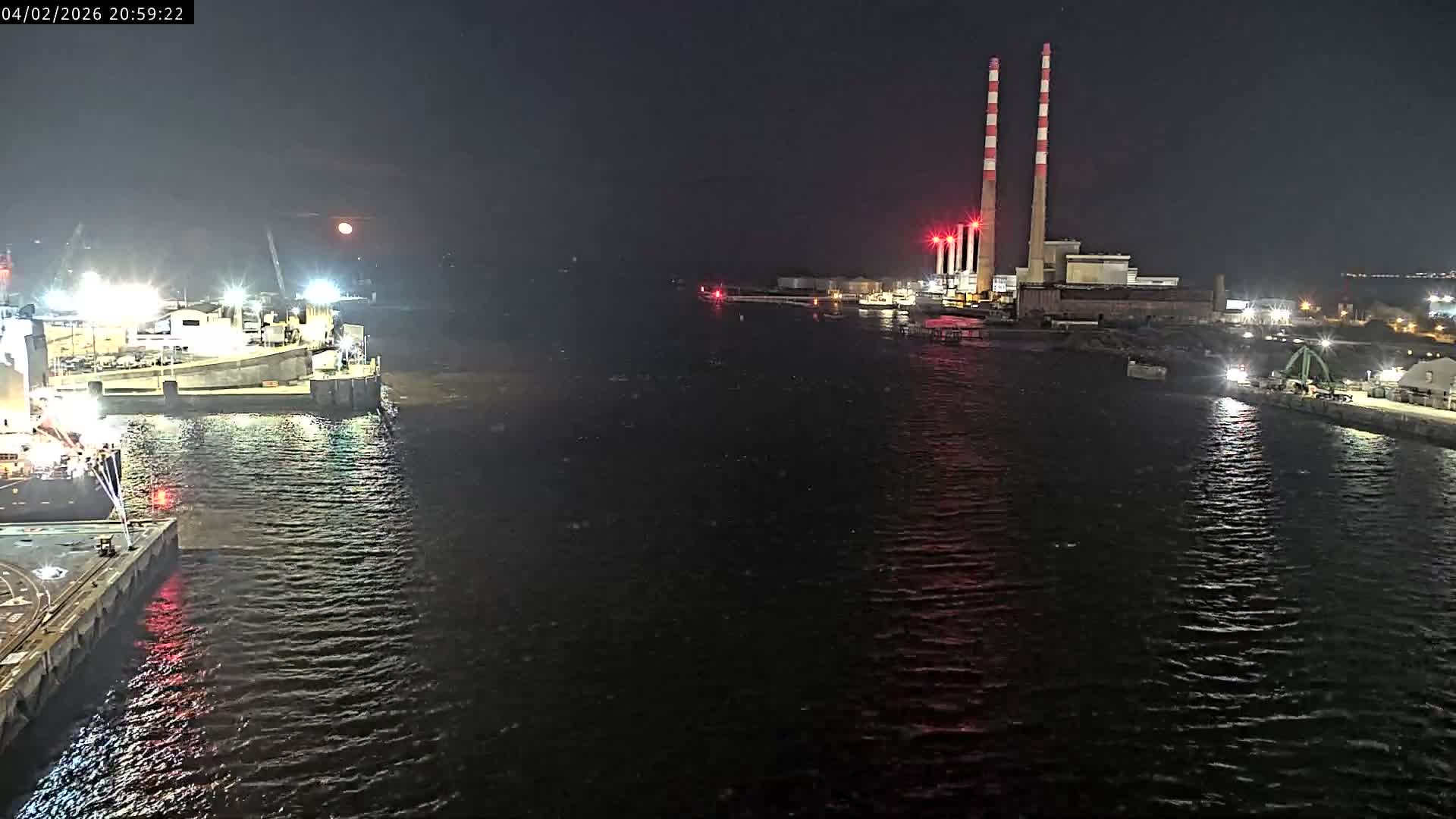 Dublin Bay & Port  Entrance Live Cam - Dublin, Eastern & Midland, Leinster, Ireland