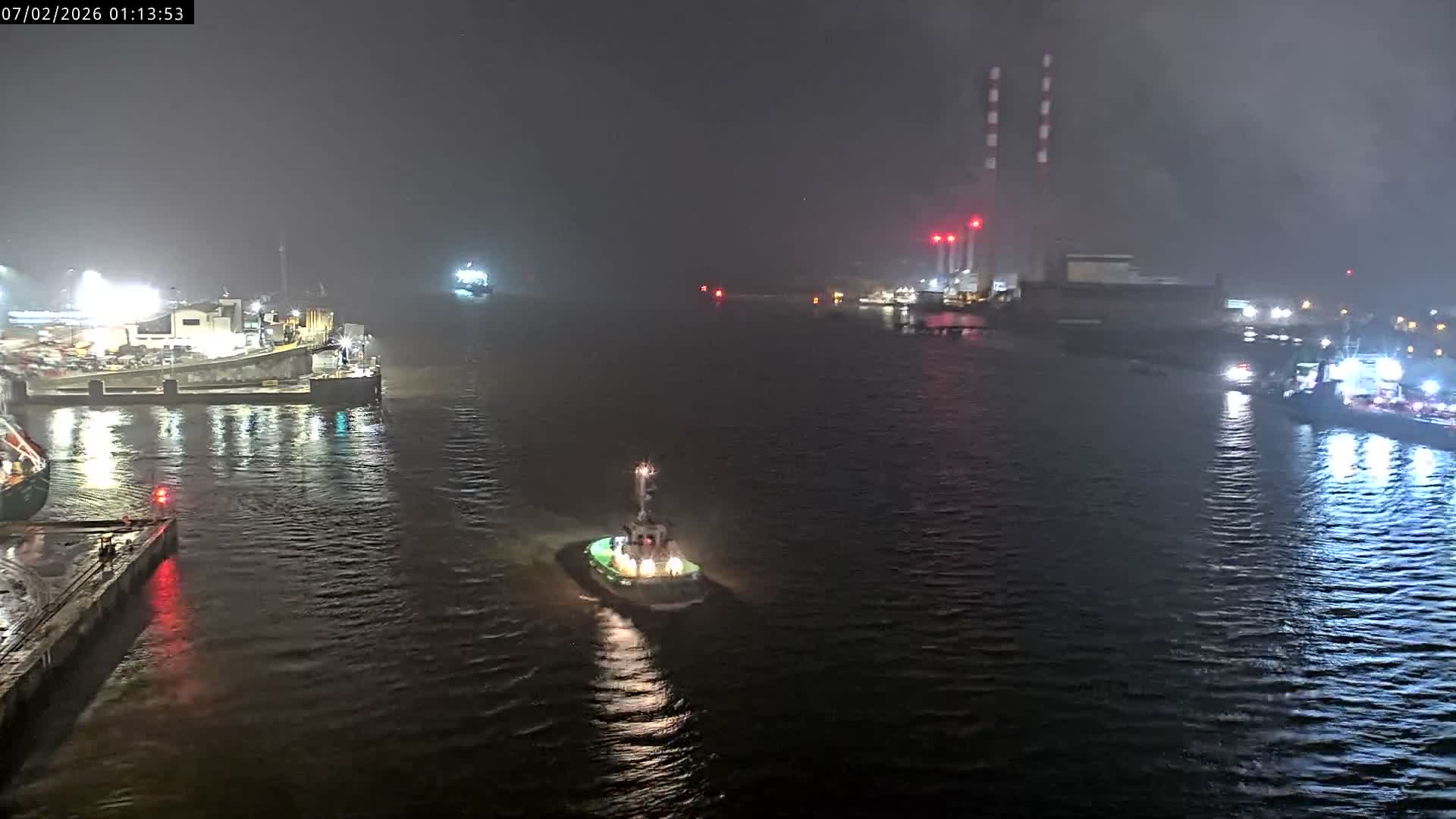 Dublin Bay & Port  Entrance Live Cam - Dublin, Eastern & Midland, Leinster, Ireland