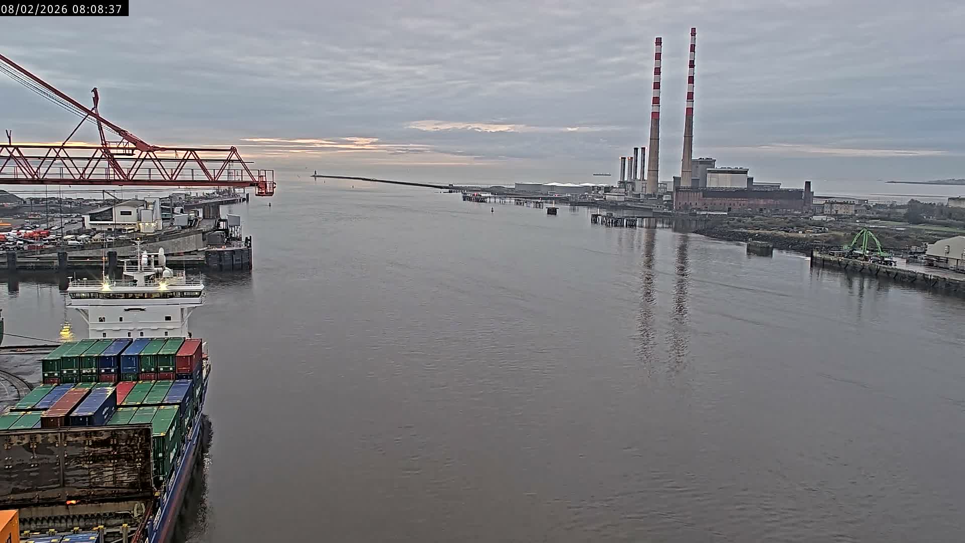 Dublin Bay & Port  Entrance Live Cam - Dublin, Eastern & Midland, Leinster, Ireland