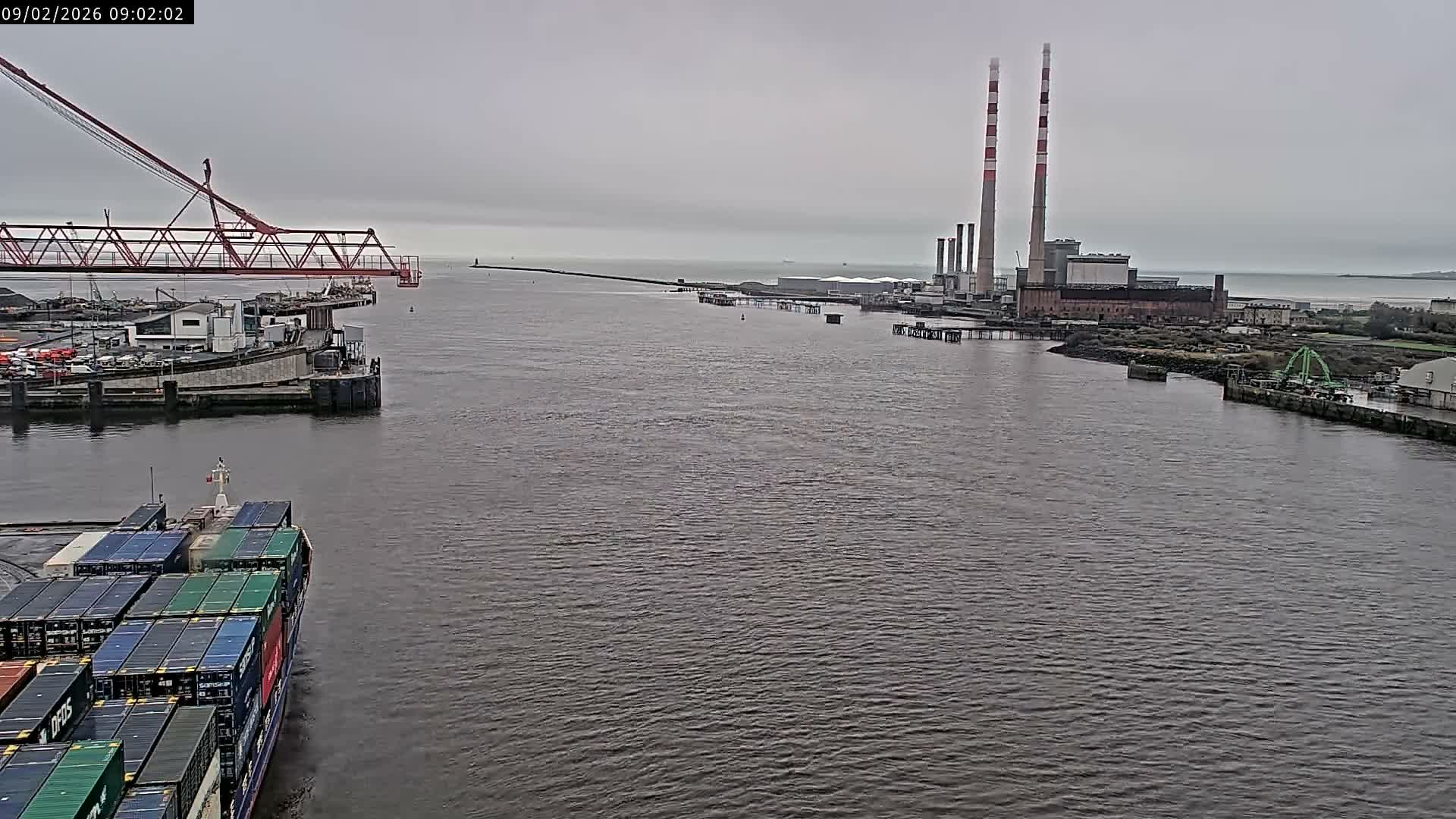 Dublin Bay & Port  Entrance Live Cam - Dublin, Eastern & Midland, Leinster, Ireland