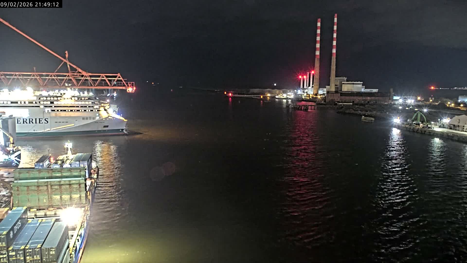 Dublin Bay & Port  Entrance Live Cam - Dublin, Eastern & Midland, Leinster, Ireland