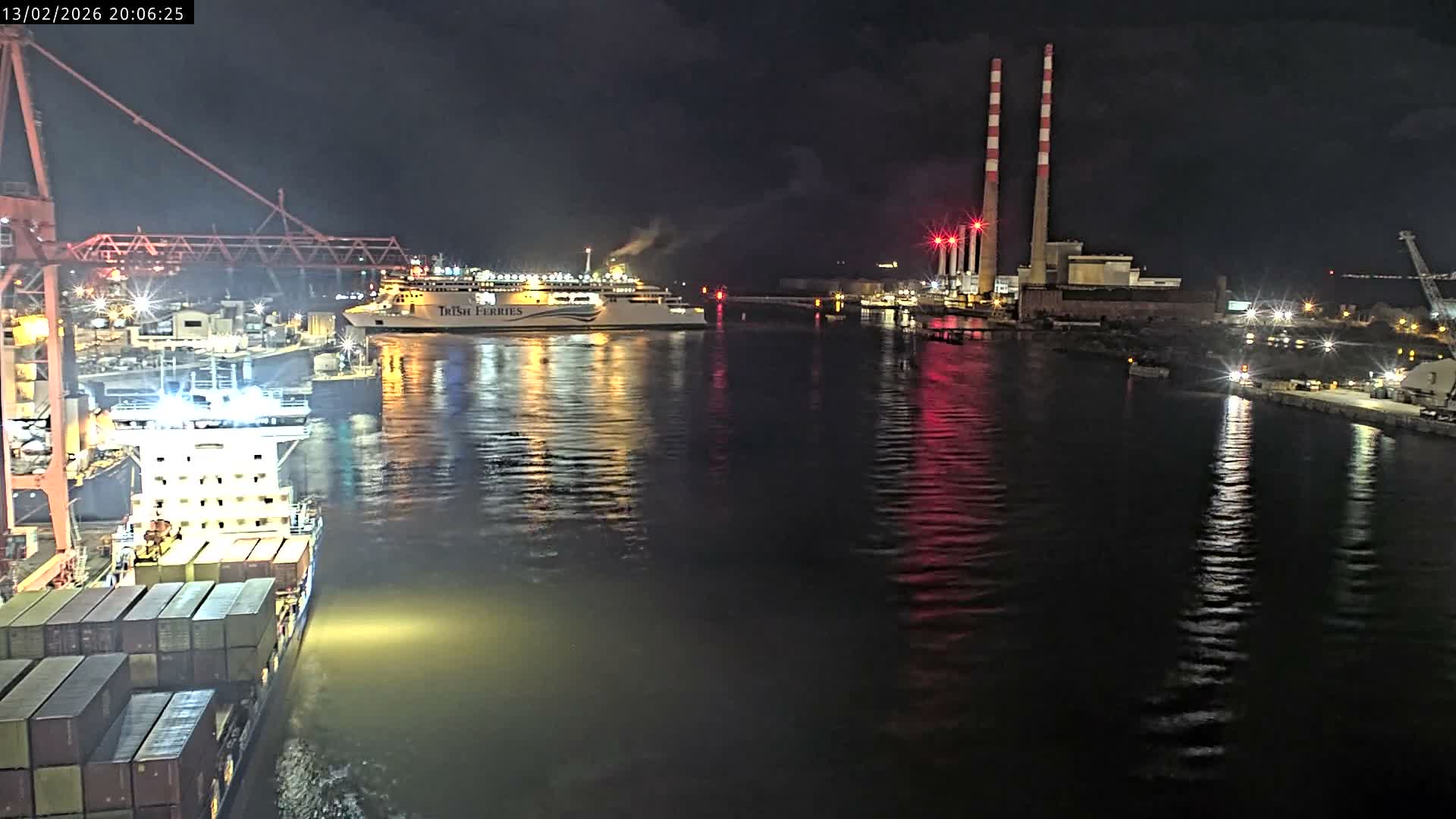 Dublin Bay & Port  Entrance Live Cam - Dublin, Eastern & Midland, Leinster, Ireland
