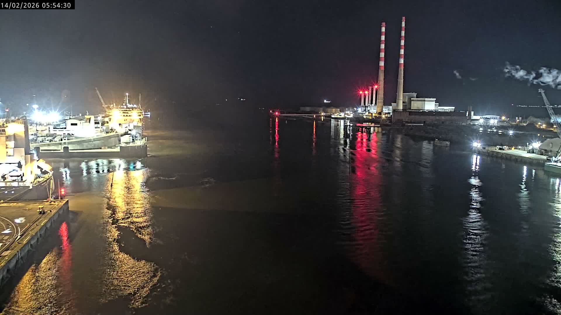 Dublin Bay & Port  Entrance Live Cam - Dublin, Eastern & Midland, Leinster, Ireland