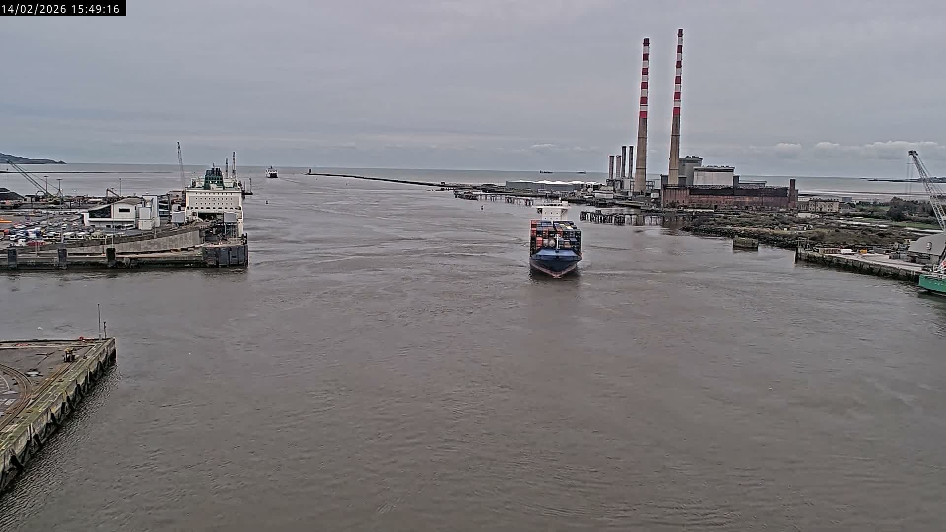 Dublin Bay & Port  Entrance Live Cam - Dublin, Eastern & Midland, Leinster, Ireland