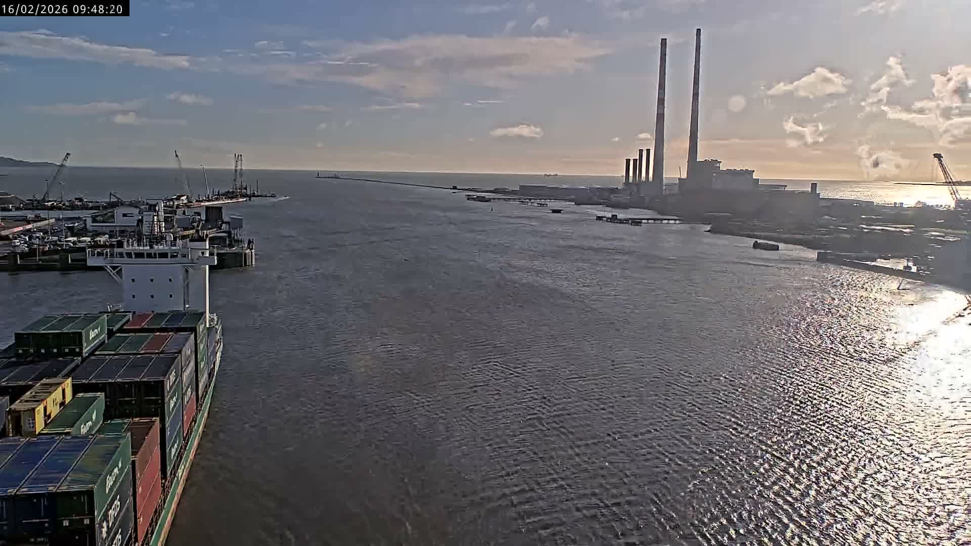 Dublin Bay & Port  Entrance Live Cam - Dublin, Eastern & Midland, Leinster, Ireland