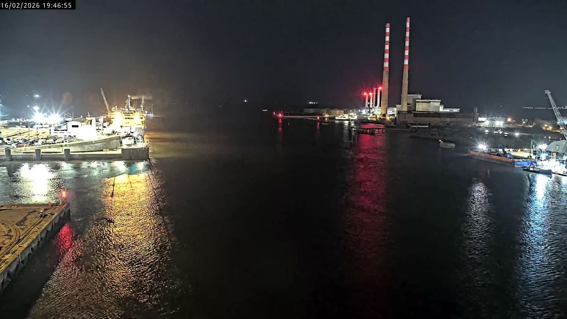 Dublin Bay & Port  Entrance Live Cam - Dublin, Eastern & Midland, Leinster, Ireland