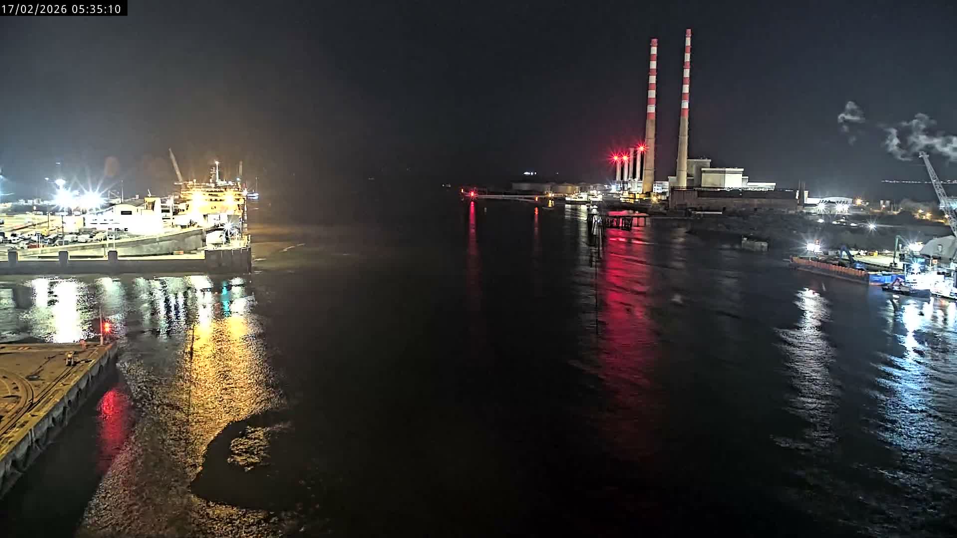 Dublin Bay & Port  Entrance Live Cam - Dublin, Eastern & Midland, Leinster, Ireland