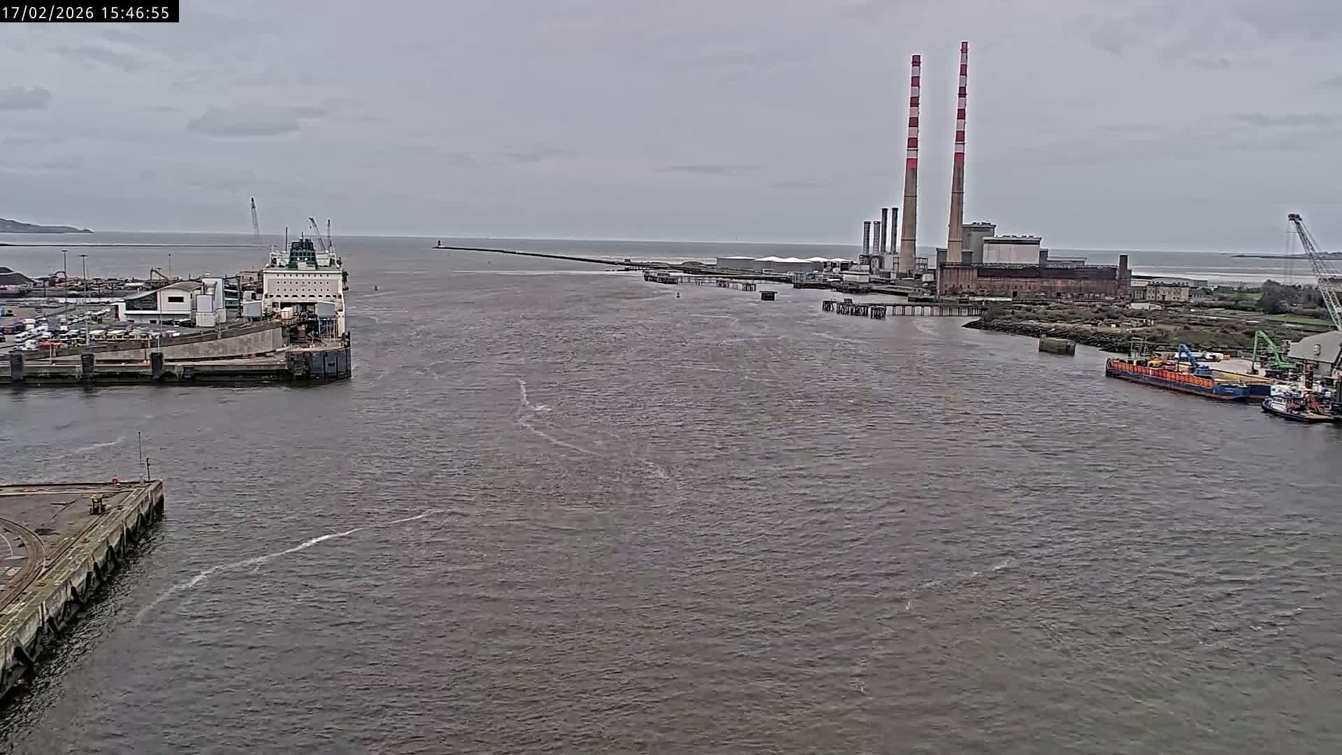 Dublin Bay & Port  Entrance Live Cam - Dublin, Eastern & Midland, Leinster, Ireland