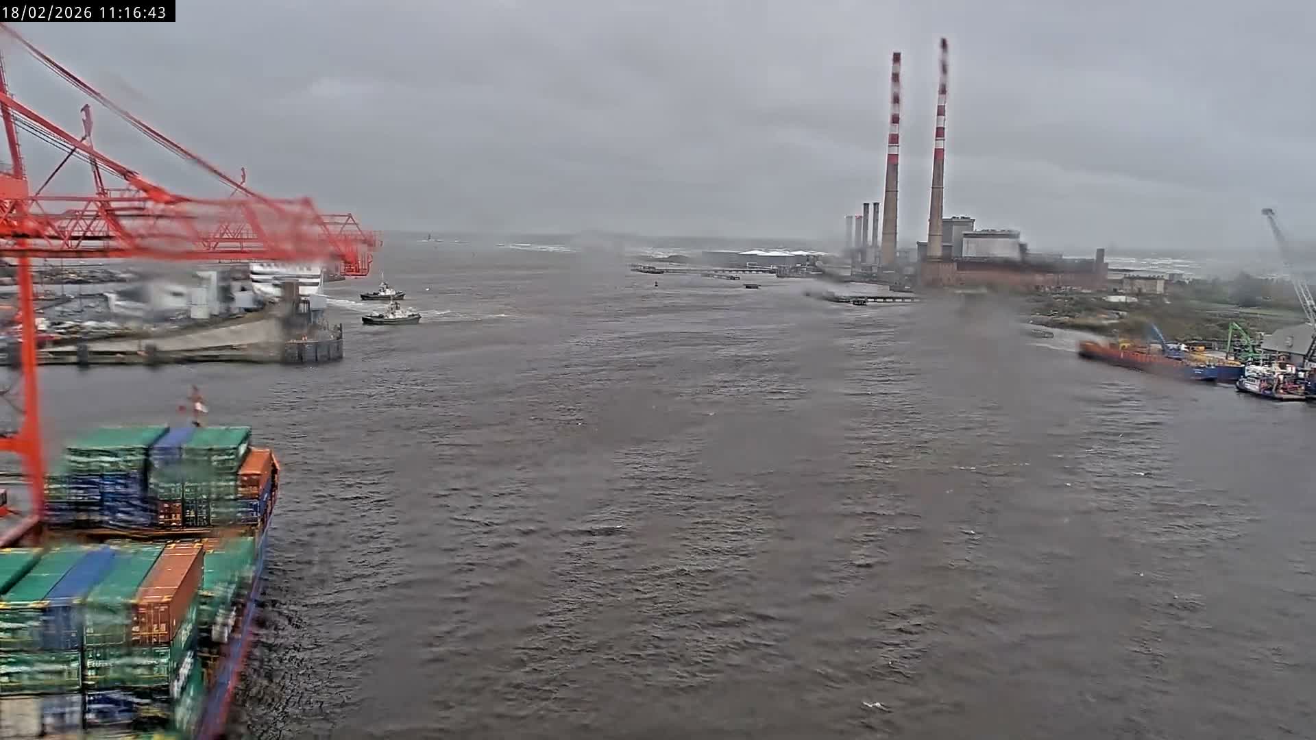 Dublin Bay & Port  Entrance Live Cam - Dublin, Eastern & Midland, Leinster, Ireland