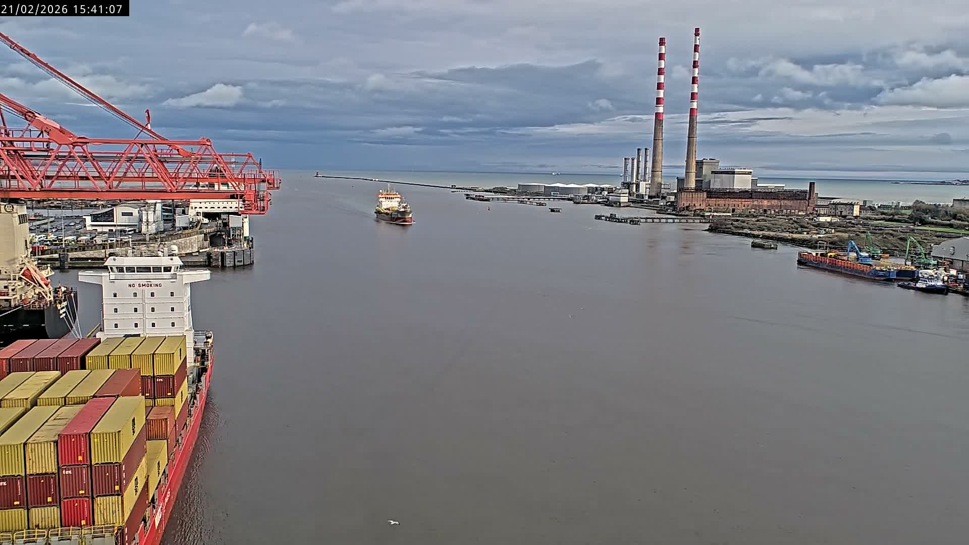 Dublin Bay & Port  Entrance Live Cam - Dublin, Eastern & Midland, Leinster, Ireland