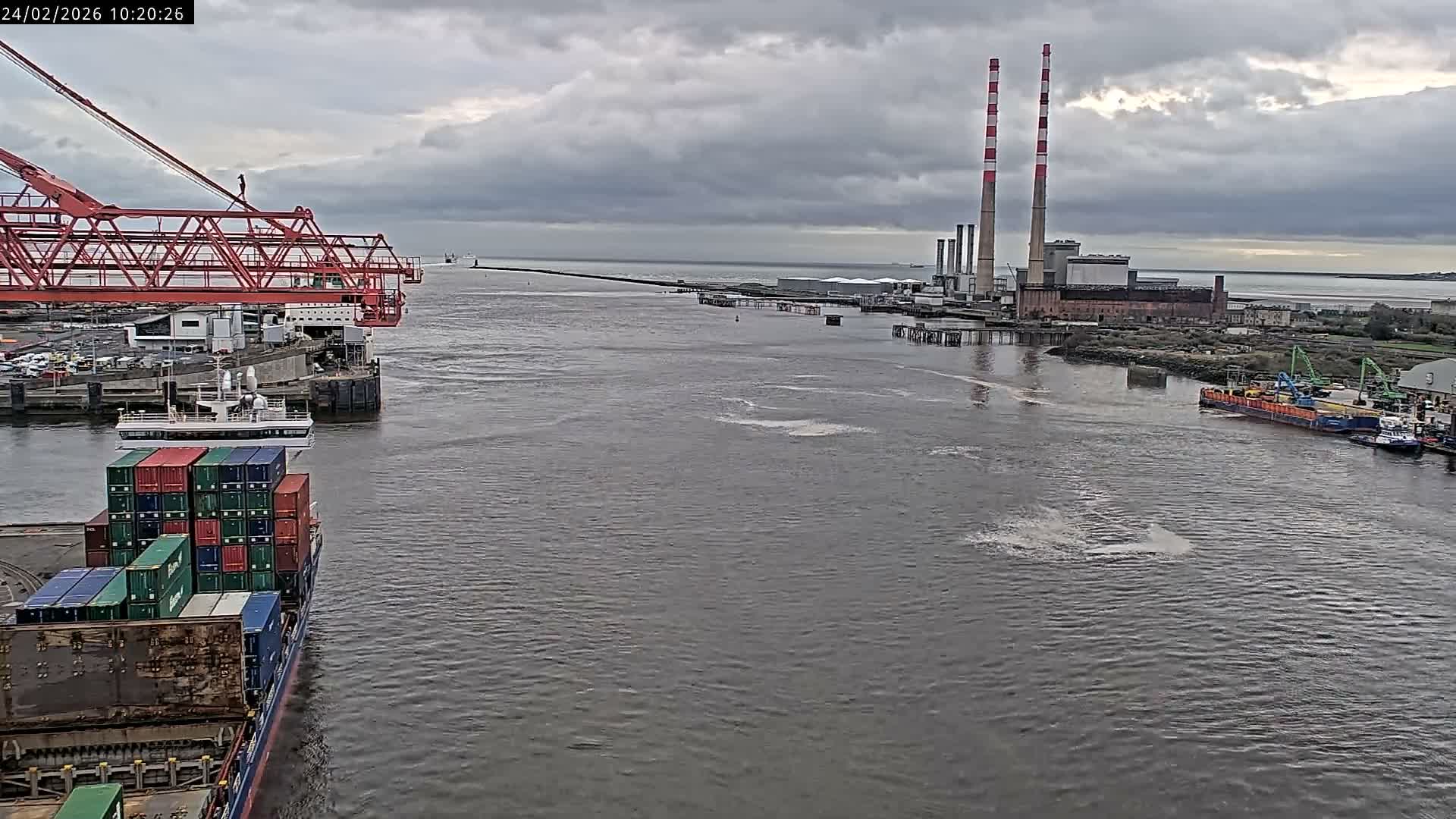 Dublin Bay & Port  Entrance Live Cam - Dublin, Eastern & Midland, Leinster, Ireland