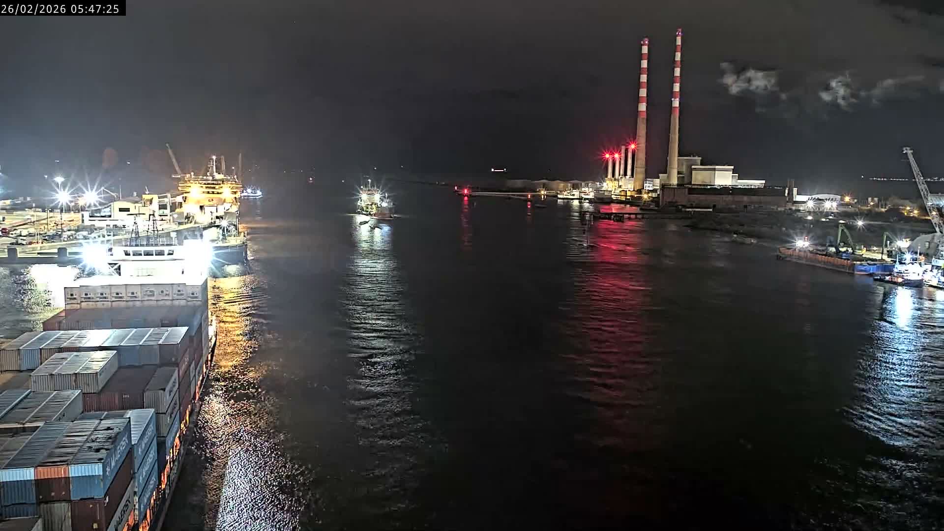 Dublin Bay & Port  Entrance Live Cam - Dublin, Eastern & Midland, Leinster, Ireland