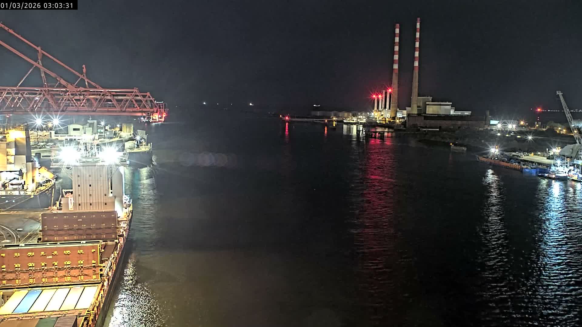 Dublin Bay & Port  Entrance Live Cam - Dublin, Eastern & Midland, Leinster, Ireland