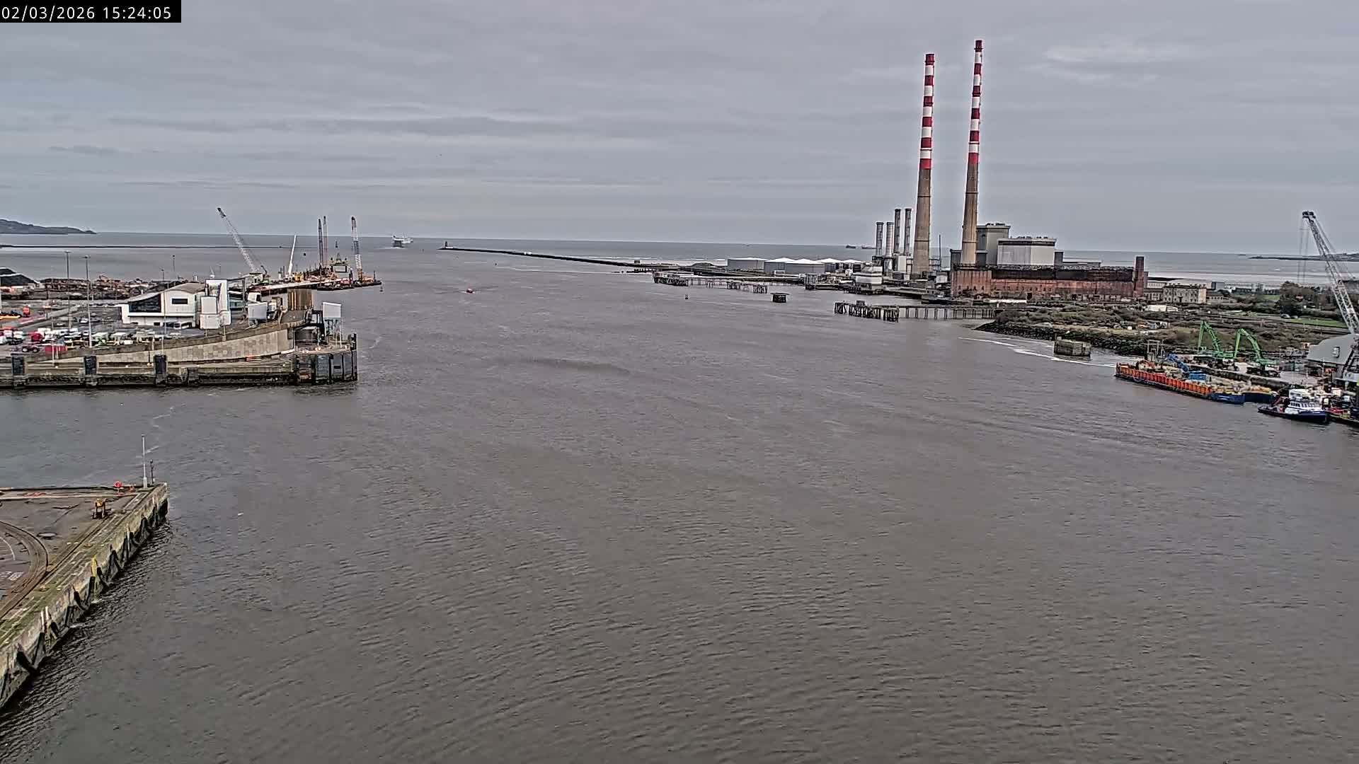 Dublin Bay & Port  Entrance Live Cam - Dublin, Eastern & Midland, Leinster, Ireland