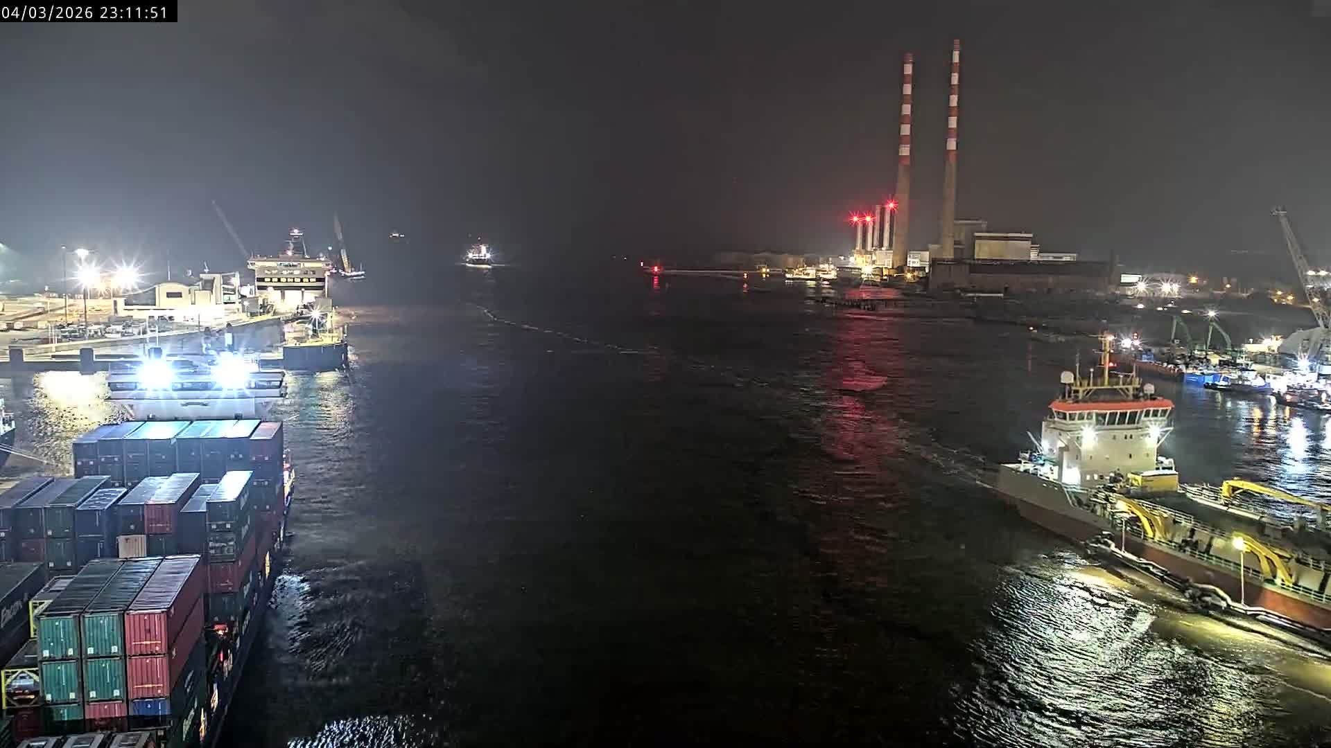 Dublin Bay & Port  Entrance Live Cam - Dublin, Eastern & Midland, Leinster, Ireland