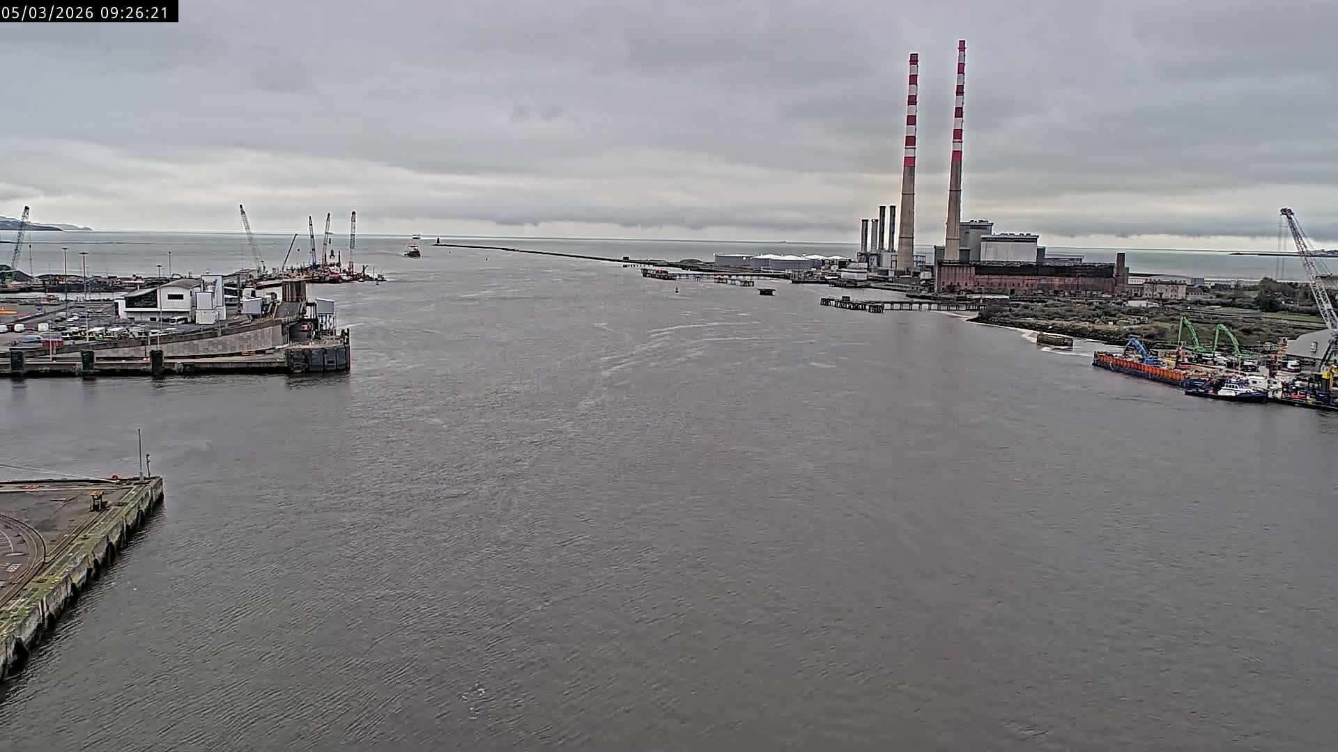 Dublin Bay & Port  Entrance Live Cam - Dublin, Eastern & Midland, Leinster, Ireland