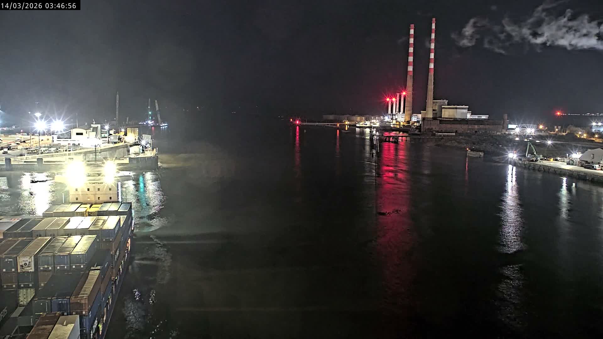 Dublin Bay & Port  Entrance Live Cam - Dublin, Eastern & Midland, Leinster, Ireland