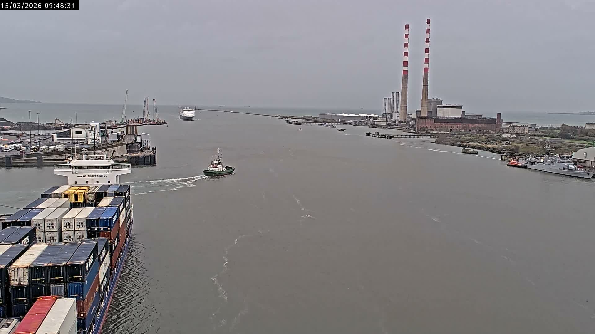 Dublin Bay & Port  Entrance Live Cam - Dublin, Eastern & Midland, Leinster, Ireland