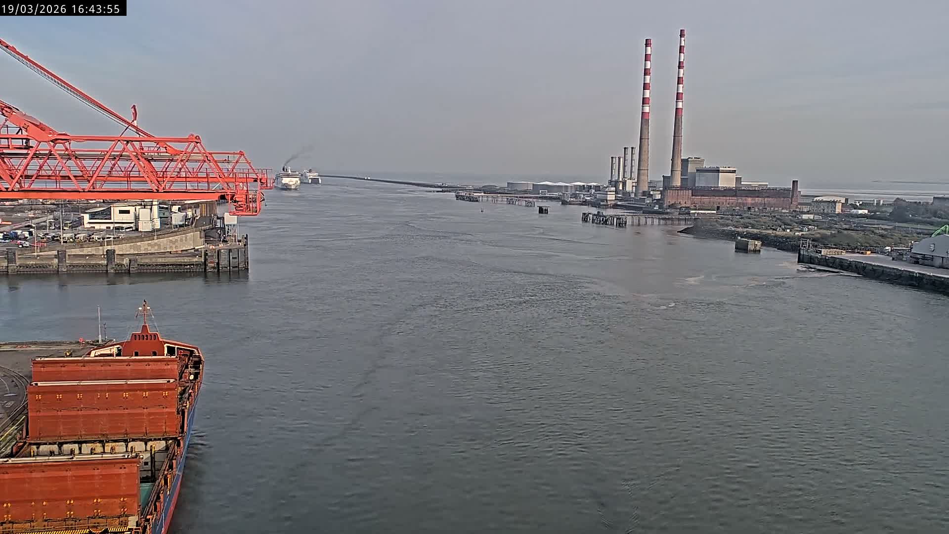 Dublin Bay & Port  Entrance Live Cam - Dublin, Eastern & Midland, Leinster, Ireland