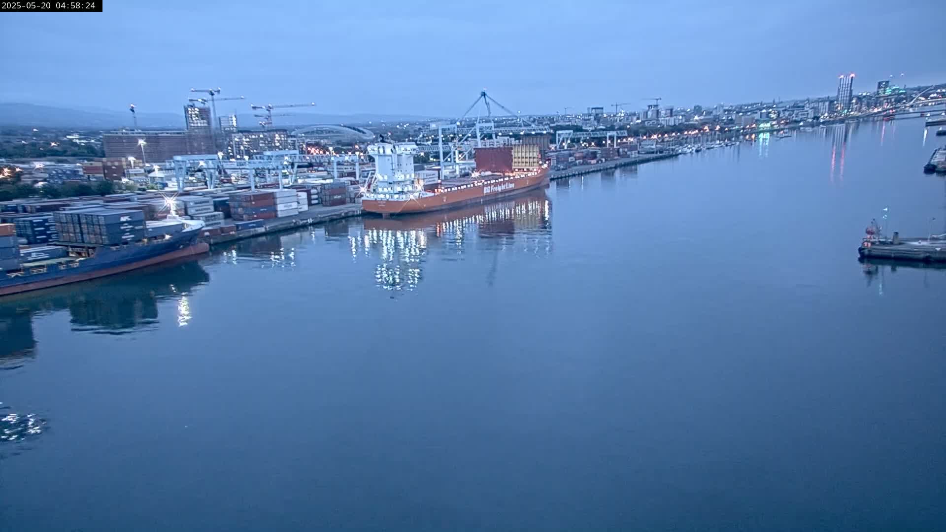 Dublin City & Port Skyline Cam - Dublin, Eastern & Midland, Leinster, Ireland