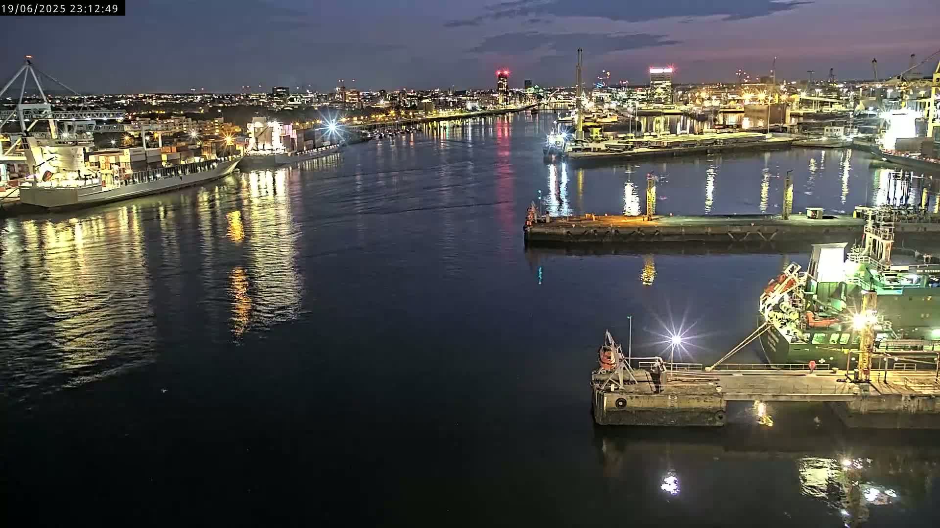 Dublin City & Port Skyline Cam - Dublin, Eastern & Midland, Leinster, Ireland