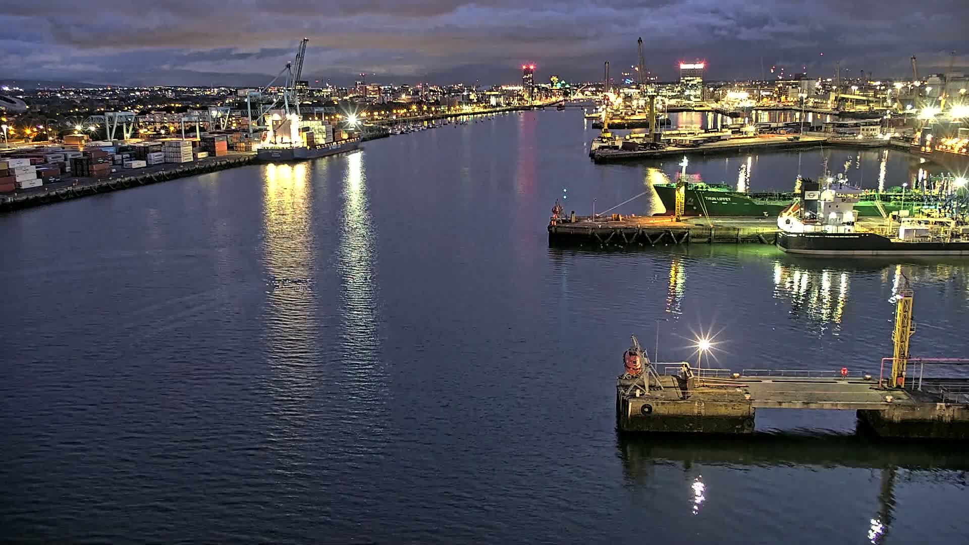 Dublin City & Port Skyline Cam - Dublin, Eastern & Midland, Leinster, Ireland