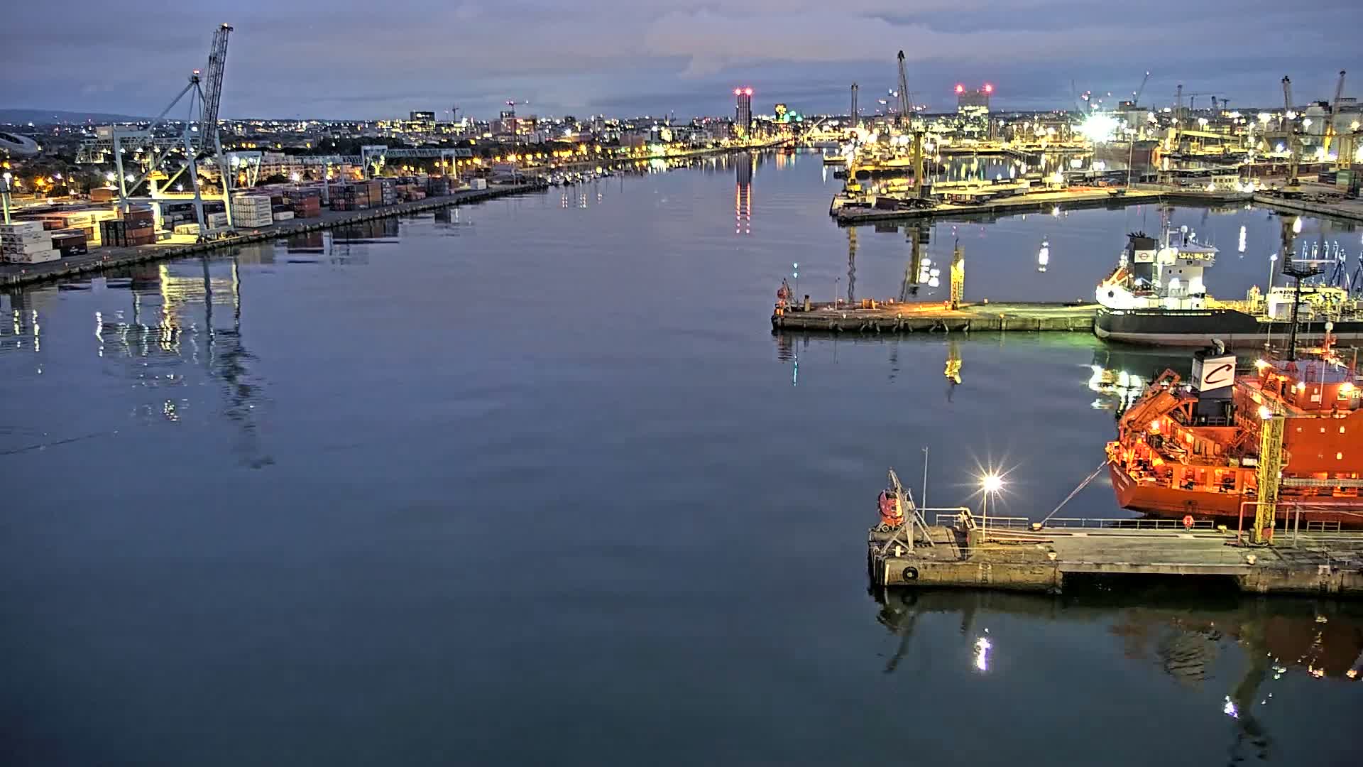 Dublin City & Port Skyline Cam - Dublin, Eastern & Midland, Leinster, Ireland