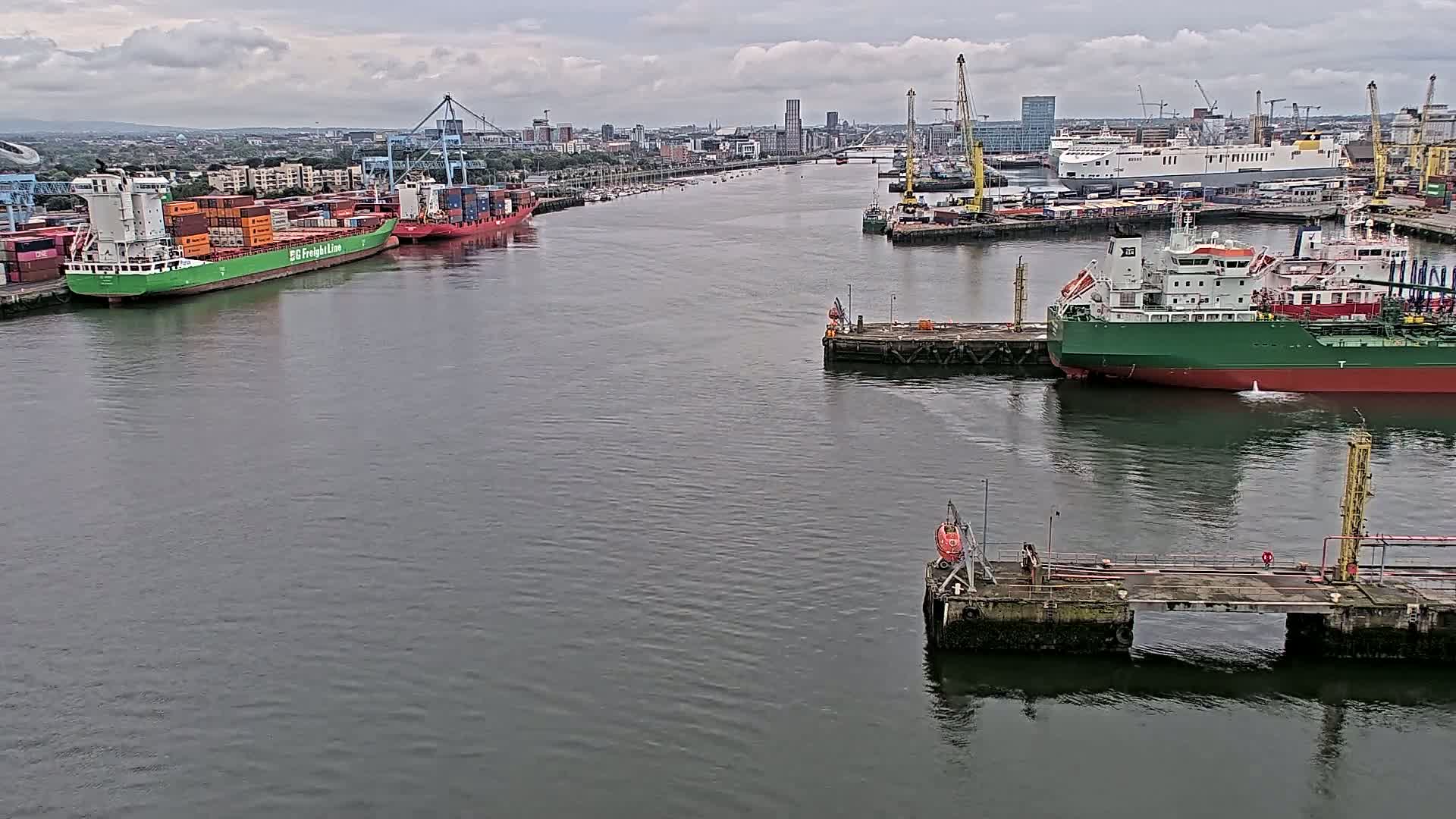 Dublin City & Port Skyline Cam - Dublin, Eastern & Midland, Leinster, Ireland