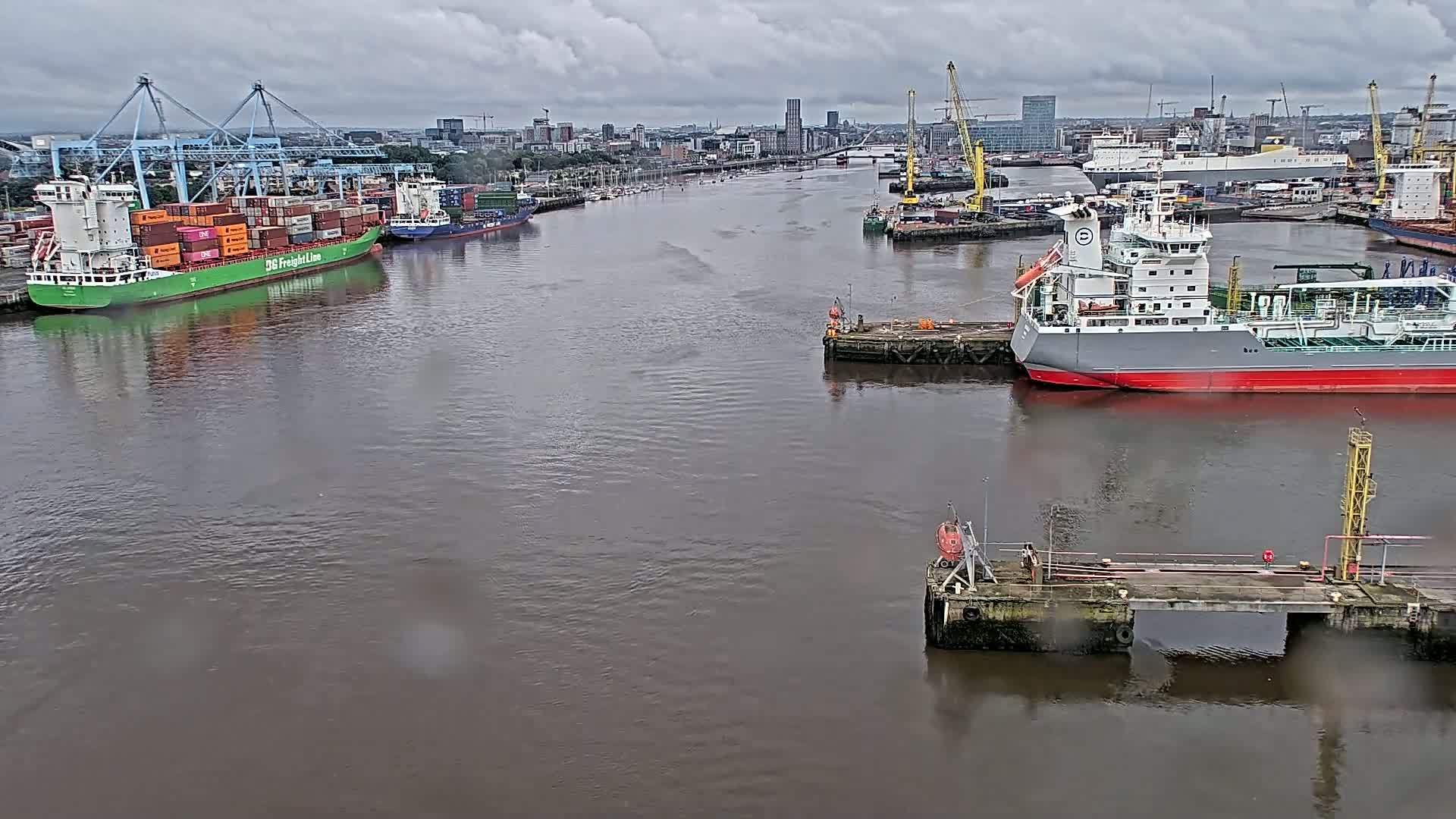 Dublin City & Port Skyline Cam - Dublin, Eastern & Midland, Leinster, Ireland