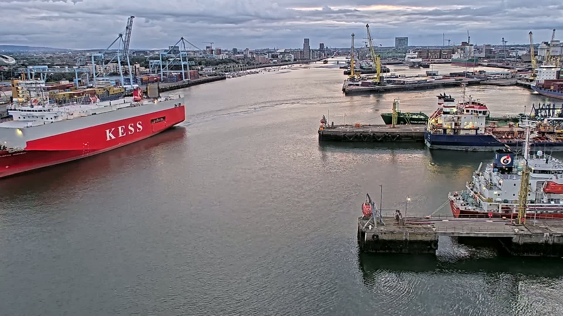Dublin City & Port Skyline Cam - Dublin, Eastern & Midland, Leinster, Ireland
