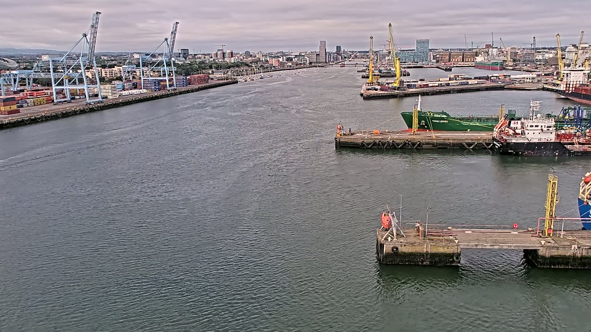 Dublin City & Port Skyline Cam - Dublin, Eastern & Midland, Leinster, Ireland