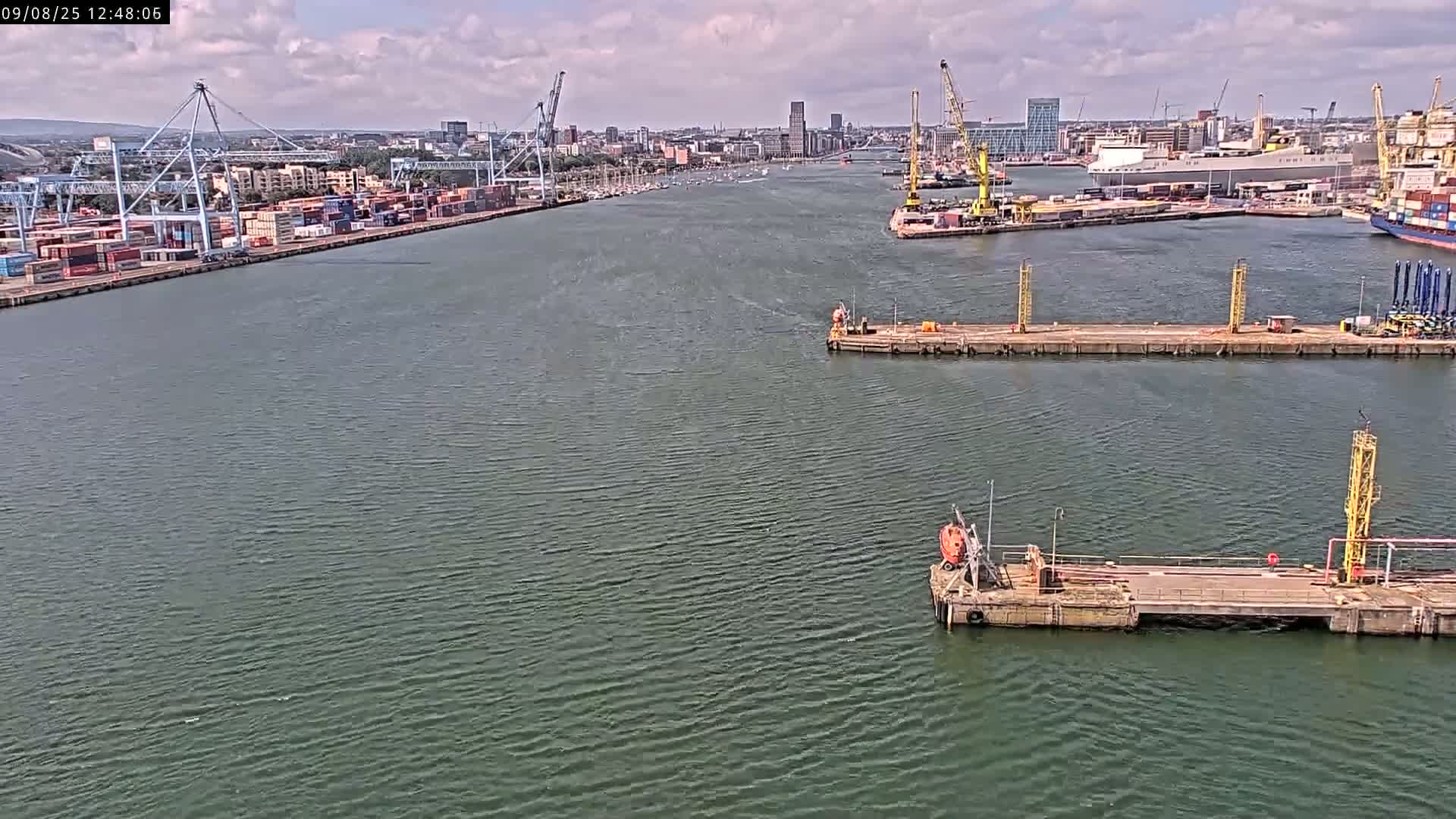 Dublin City & Port Skyline Cam - Dublin, Eastern & Midland, Leinster, Ireland