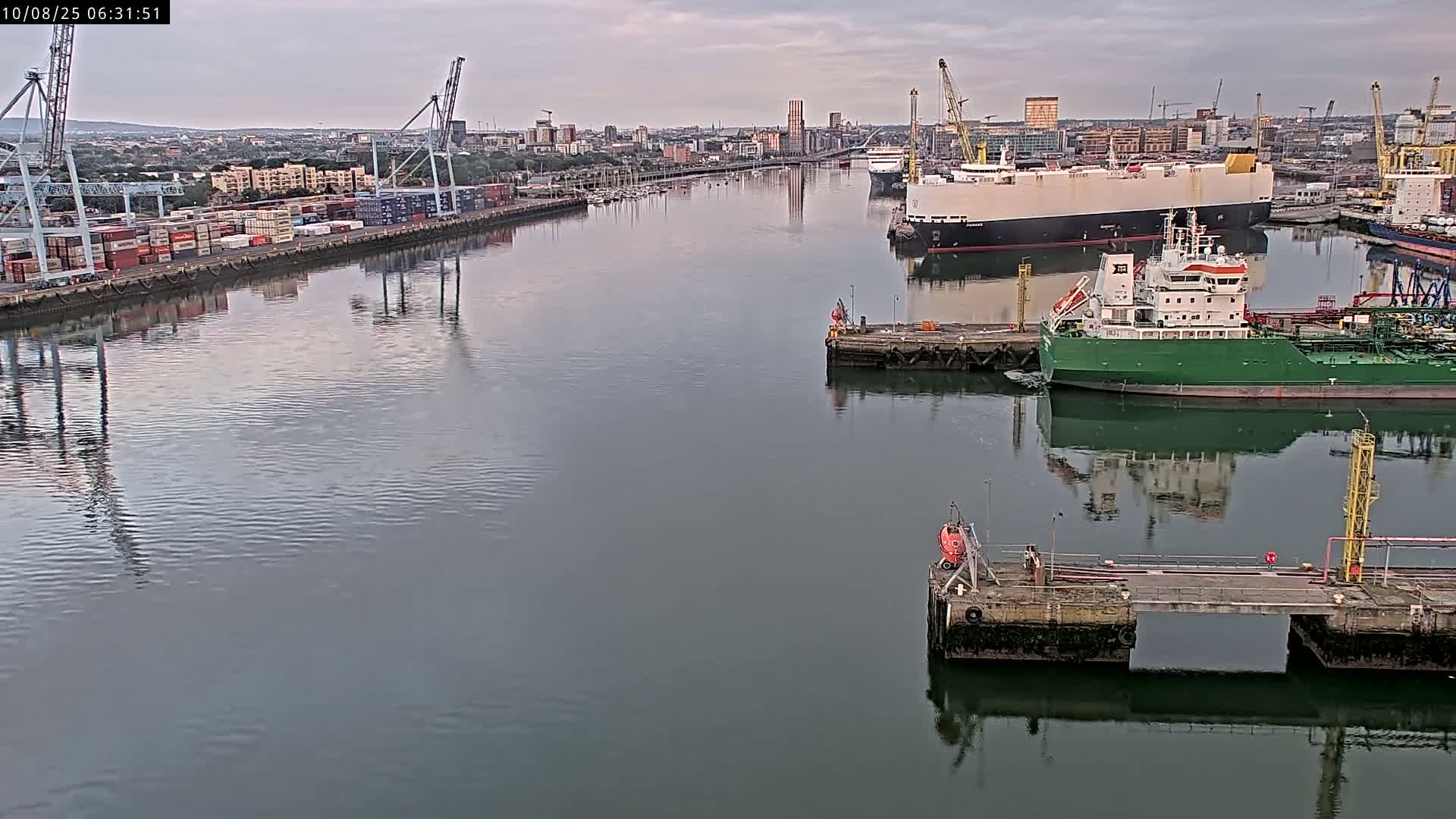 Dublin City & Port Skyline Cam - Dublin, Eastern & Midland, Leinster, Ireland