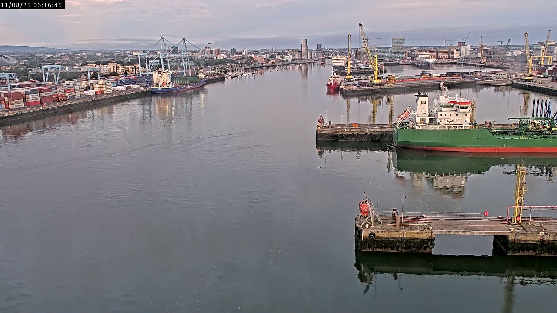 Dublin City & Port Skyline Cam - Dublin, Eastern & Midland, Leinster, Ireland