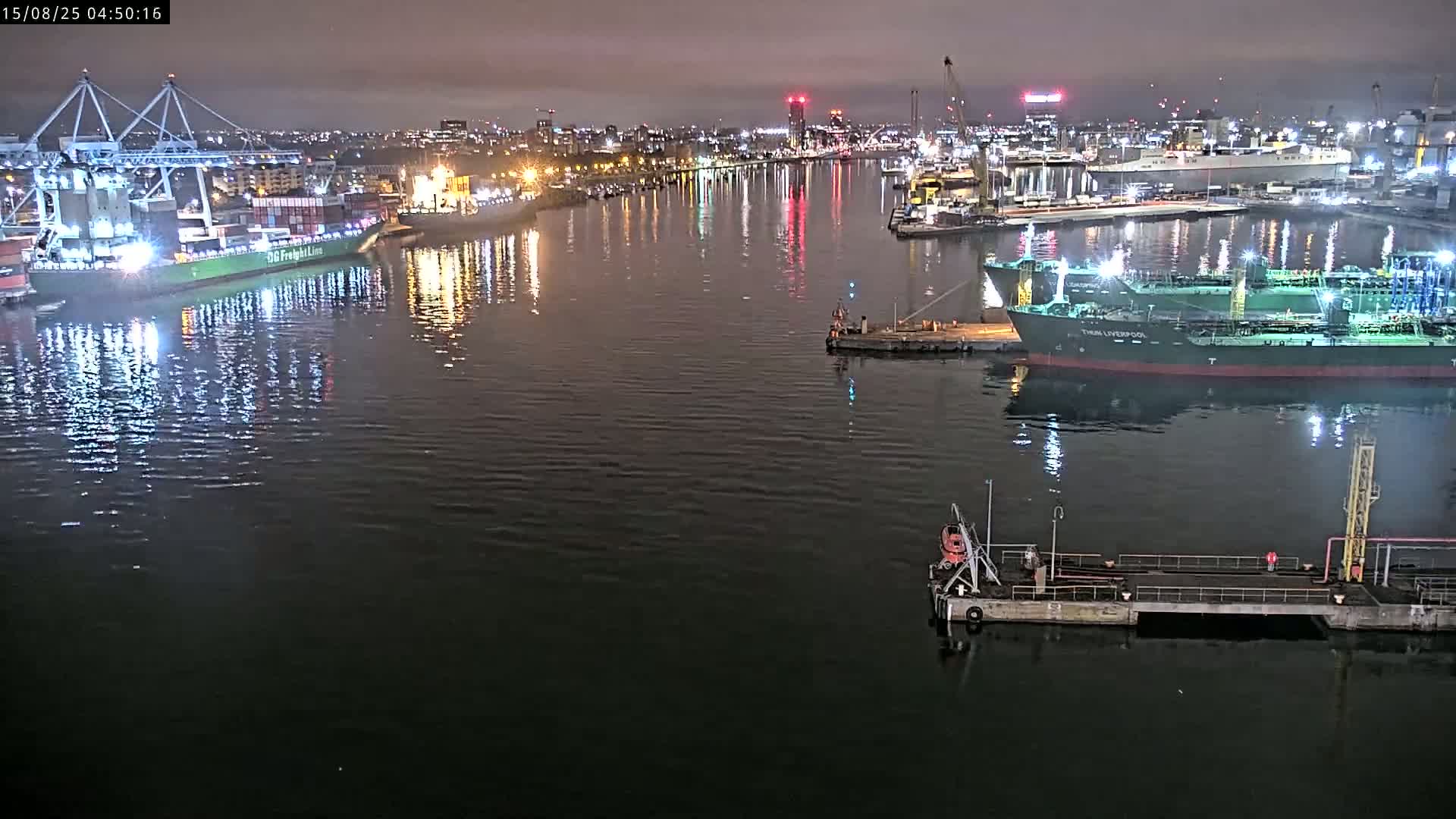 Dublin City & Port Skyline Cam - Dublin, Eastern & Midland, Leinster, Ireland