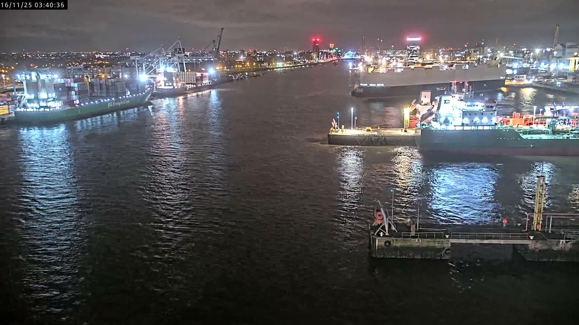 Dublin City & Port Skyline Cam - Dublin, Eastern & Midland, Leinster, Ireland