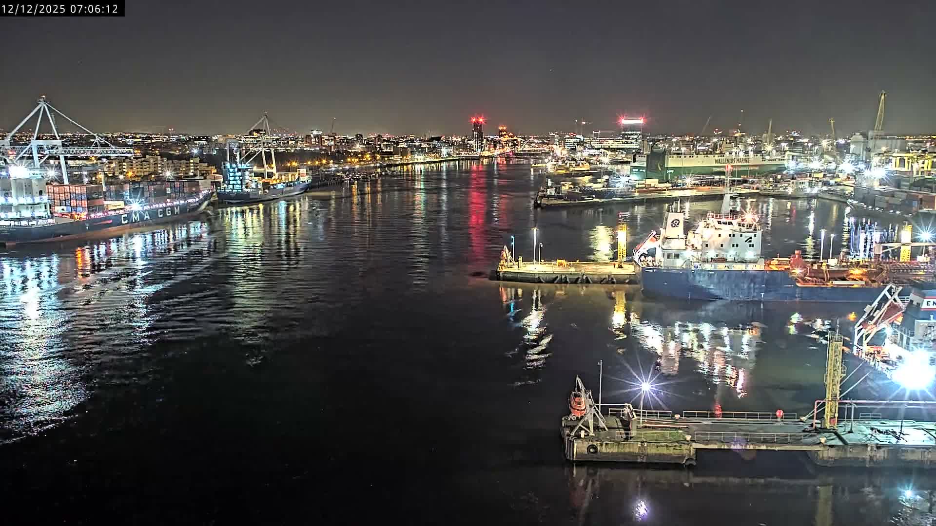 Dublin City & Port Skyline Cam - Dublin, Eastern & Midland, Leinster, Ireland