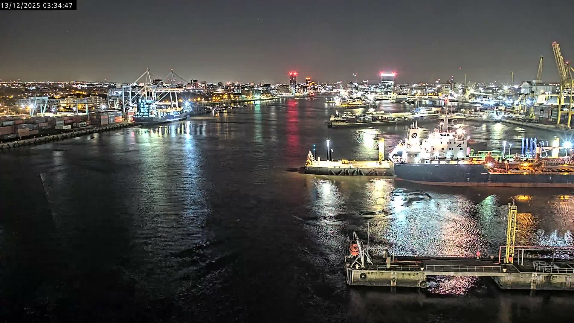 Dublin City & Port Skyline Cam - Dublin, Eastern & Midland, Leinster, Ireland