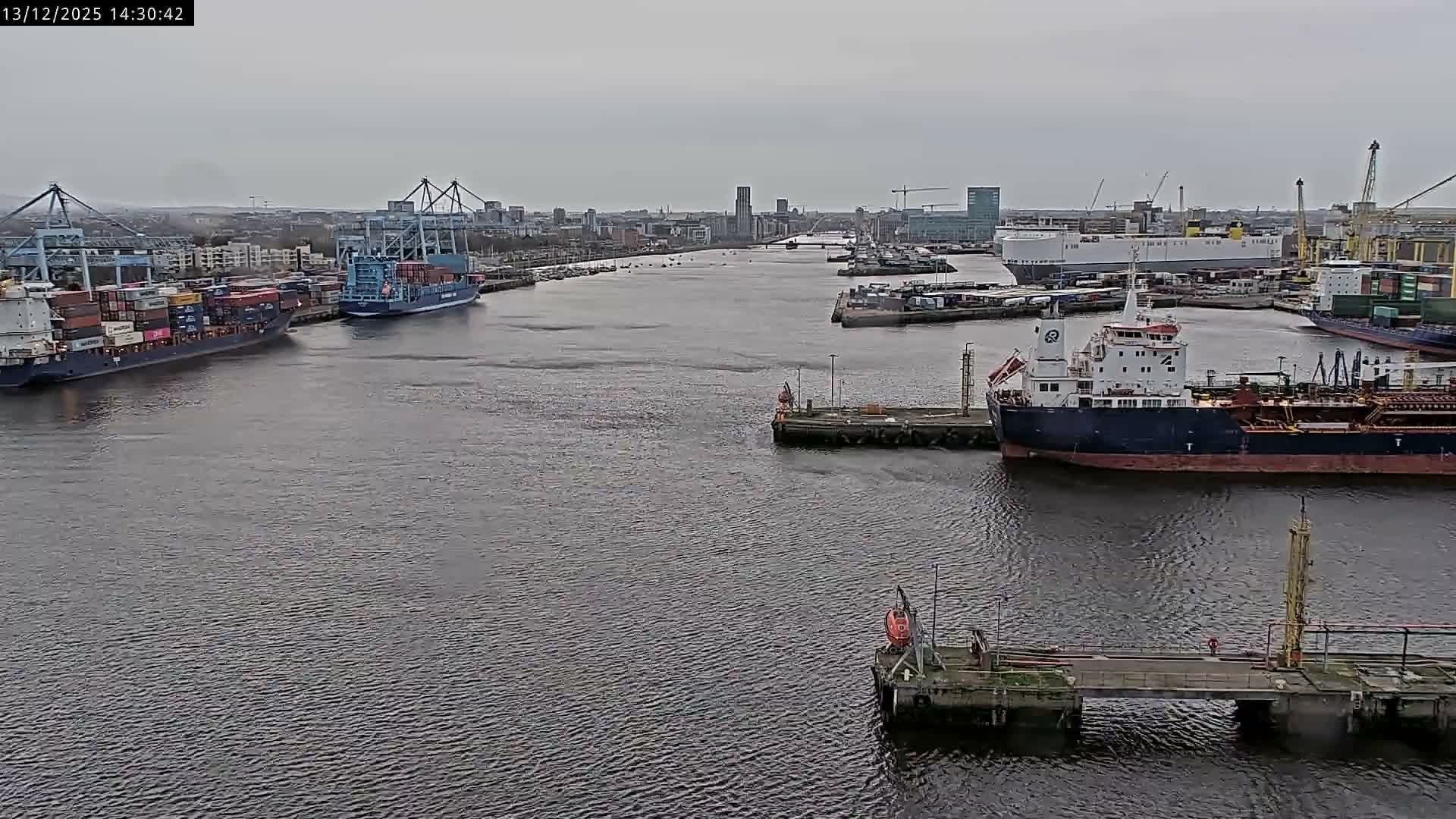 Dublin City & Port Skyline Cam - Dublin, Eastern & Midland, Leinster, Ireland
