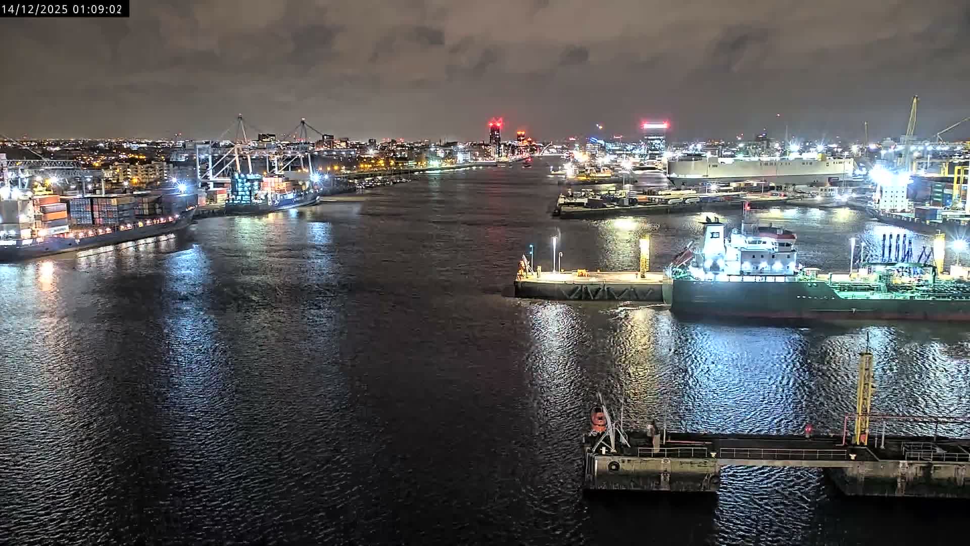 Dublin City & Port Skyline Cam - Dublin, Eastern & Midland, Leinster, Ireland