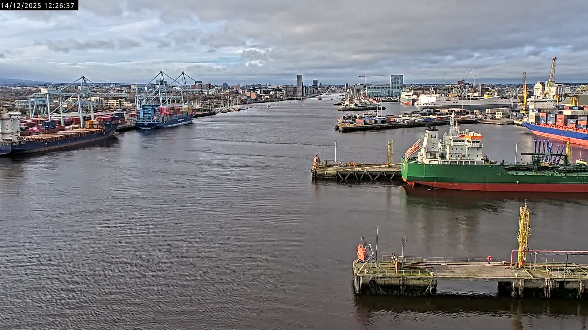 Dublin City & Port Skyline Cam - Dublin, Eastern & Midland, Leinster, Ireland