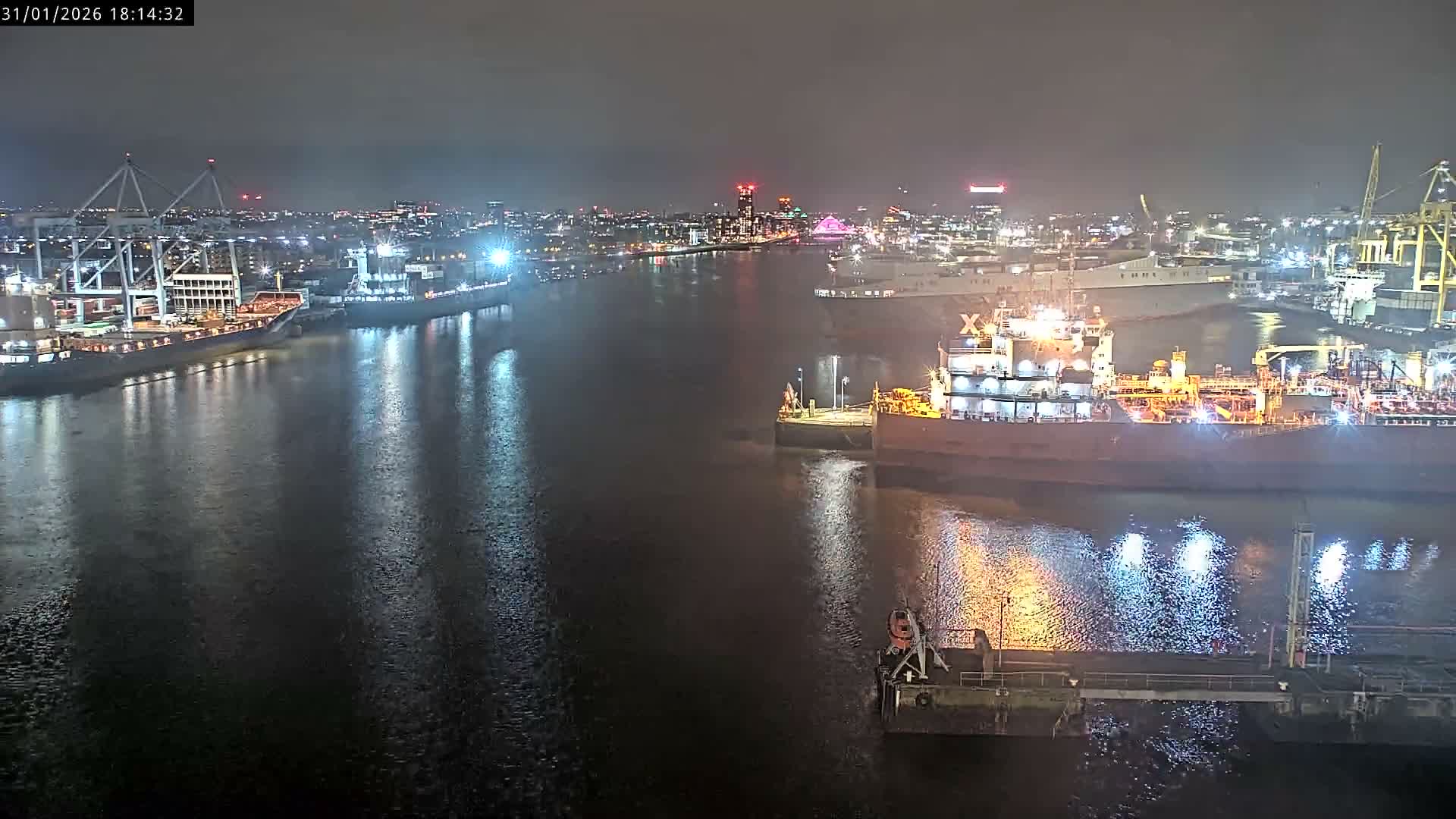 Dublin City & Port Skyline Cam - Dublin, Eastern & Midland, Leinster, Ireland