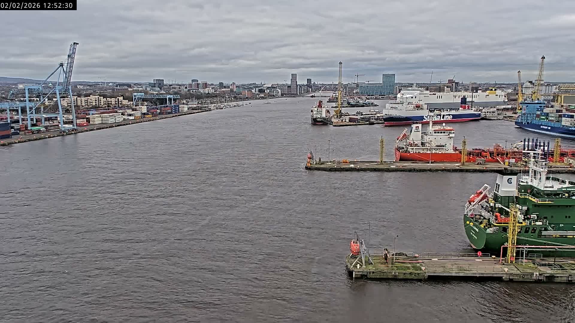 Dublin City & Port Skyline Cam - Dublin, Eastern & Midland, Leinster, Ireland