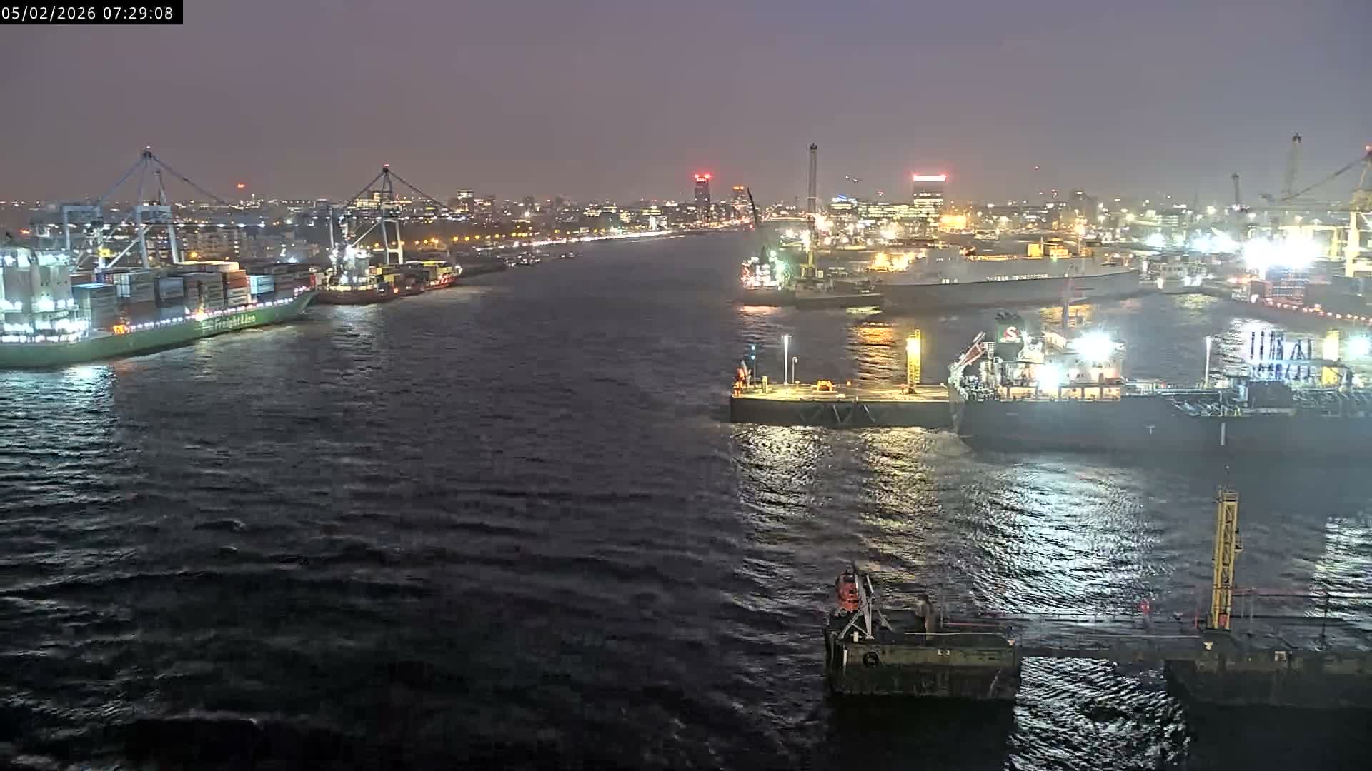 Dublin City & Port Skyline Cam - Dublin, Eastern & Midland, Leinster, Ireland