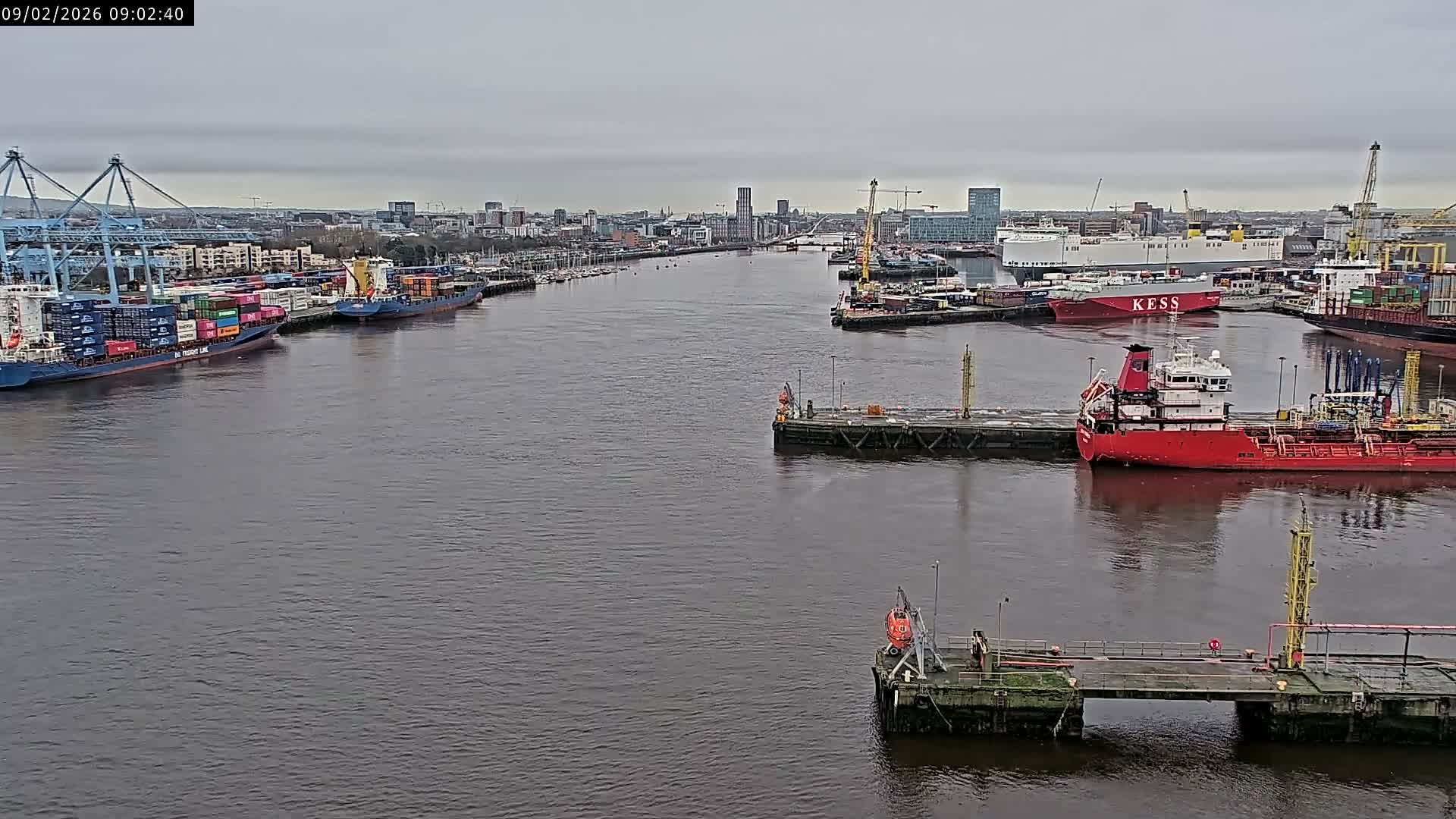 Dublin City & Port Skyline Cam - Dublin, Eastern & Midland, Leinster, Ireland